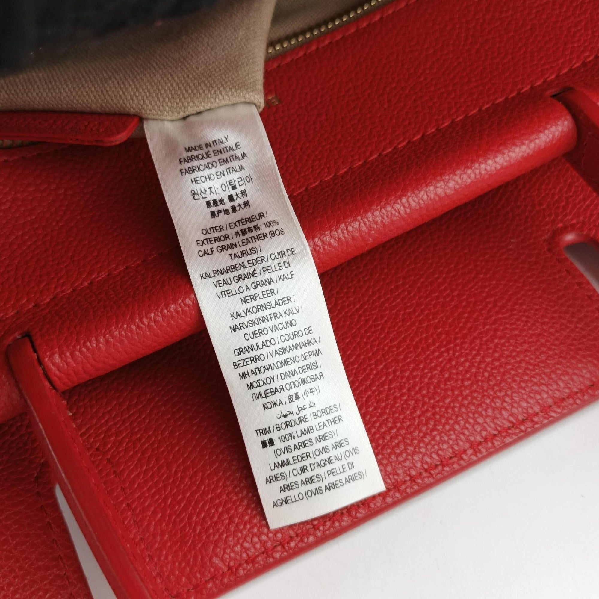 Pre-owned Burberry Title Red Leather  handbag | stylenewstar