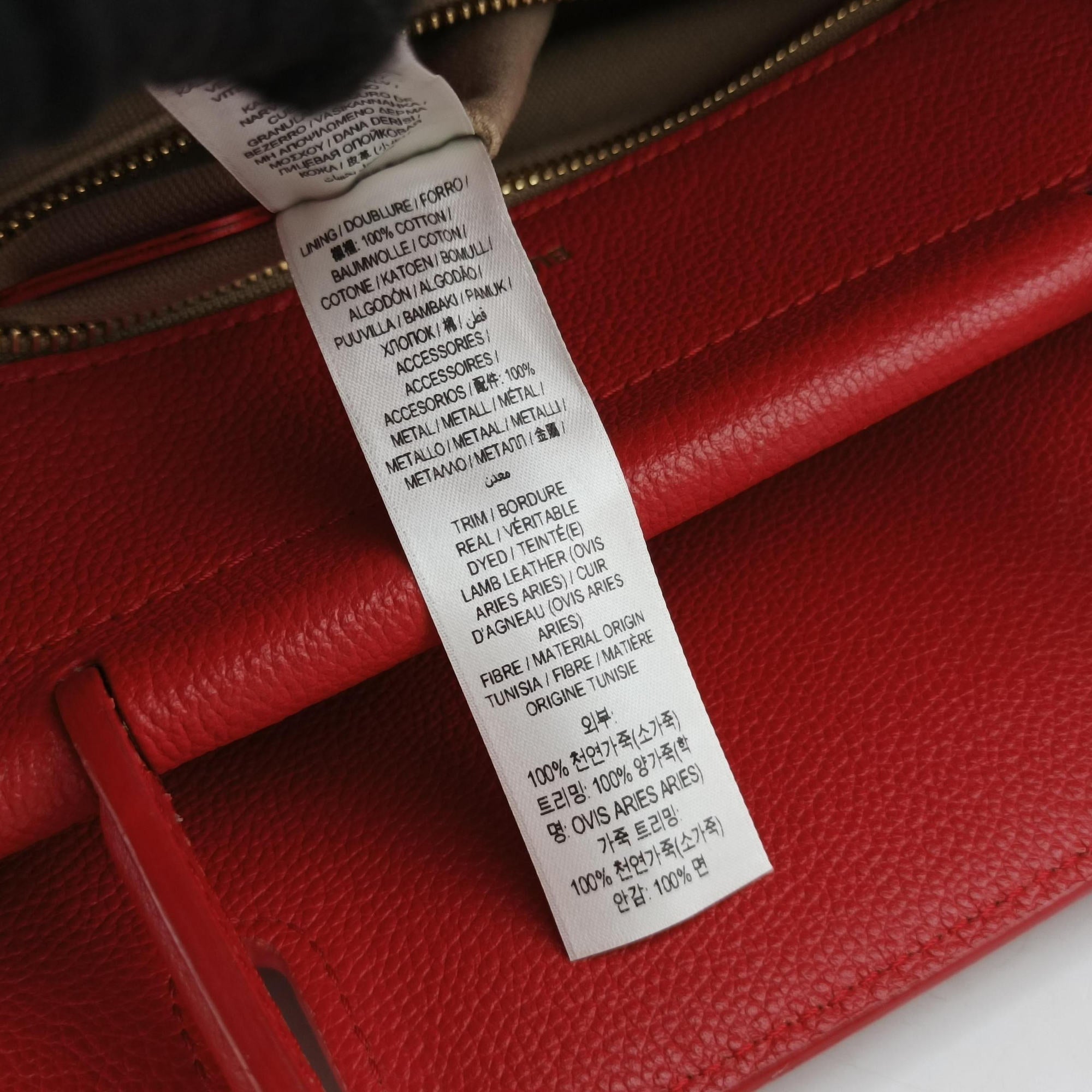Pre-owned Burberry Title Red Leather  handbag | stylenewstar
