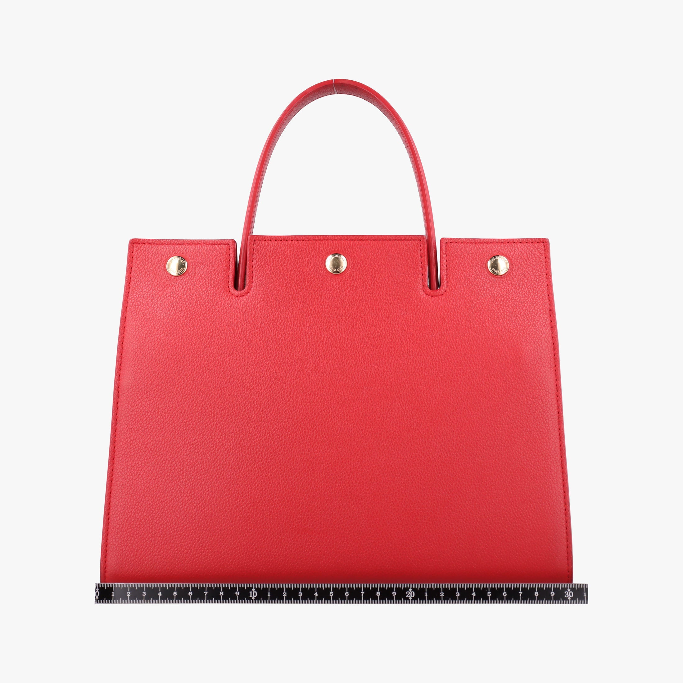 Pre-owned Burberry Title Red Leather  handbag | stylenewstar