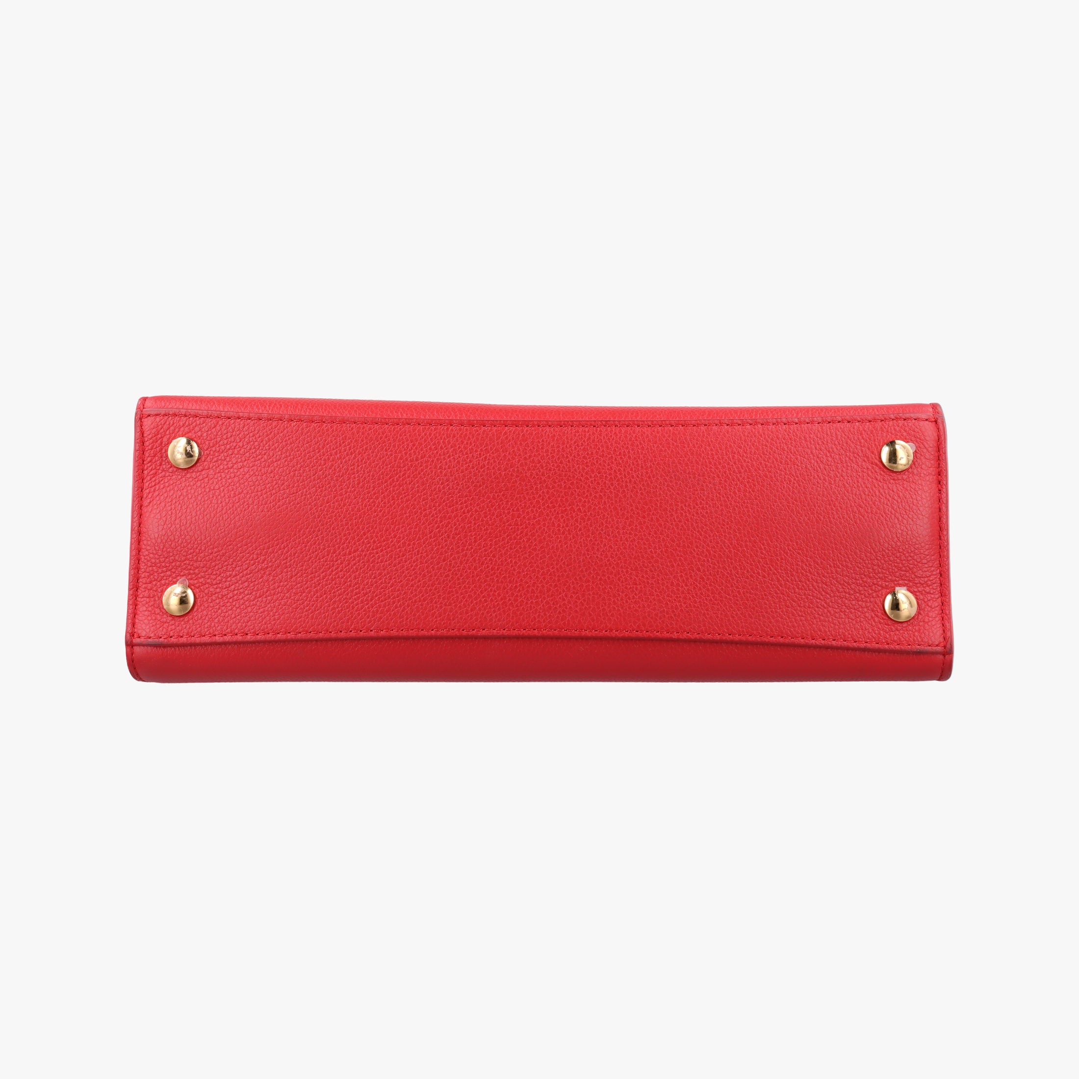Pre-owned Burberry Title Red Leather  handbag | stylenewstar