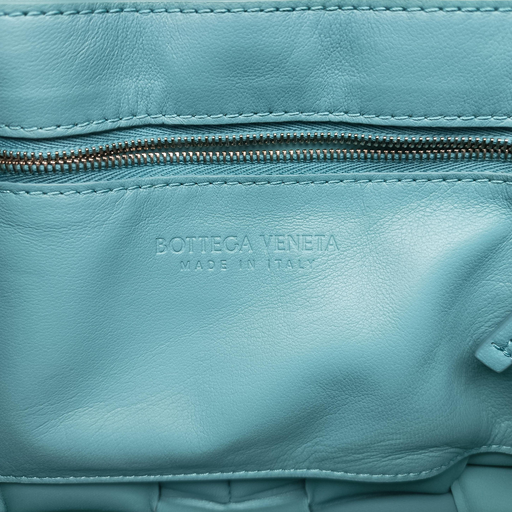 Vintage Bottega Veneta Padded Cassette Blue lambskin  shoulderbag | stylenewstar