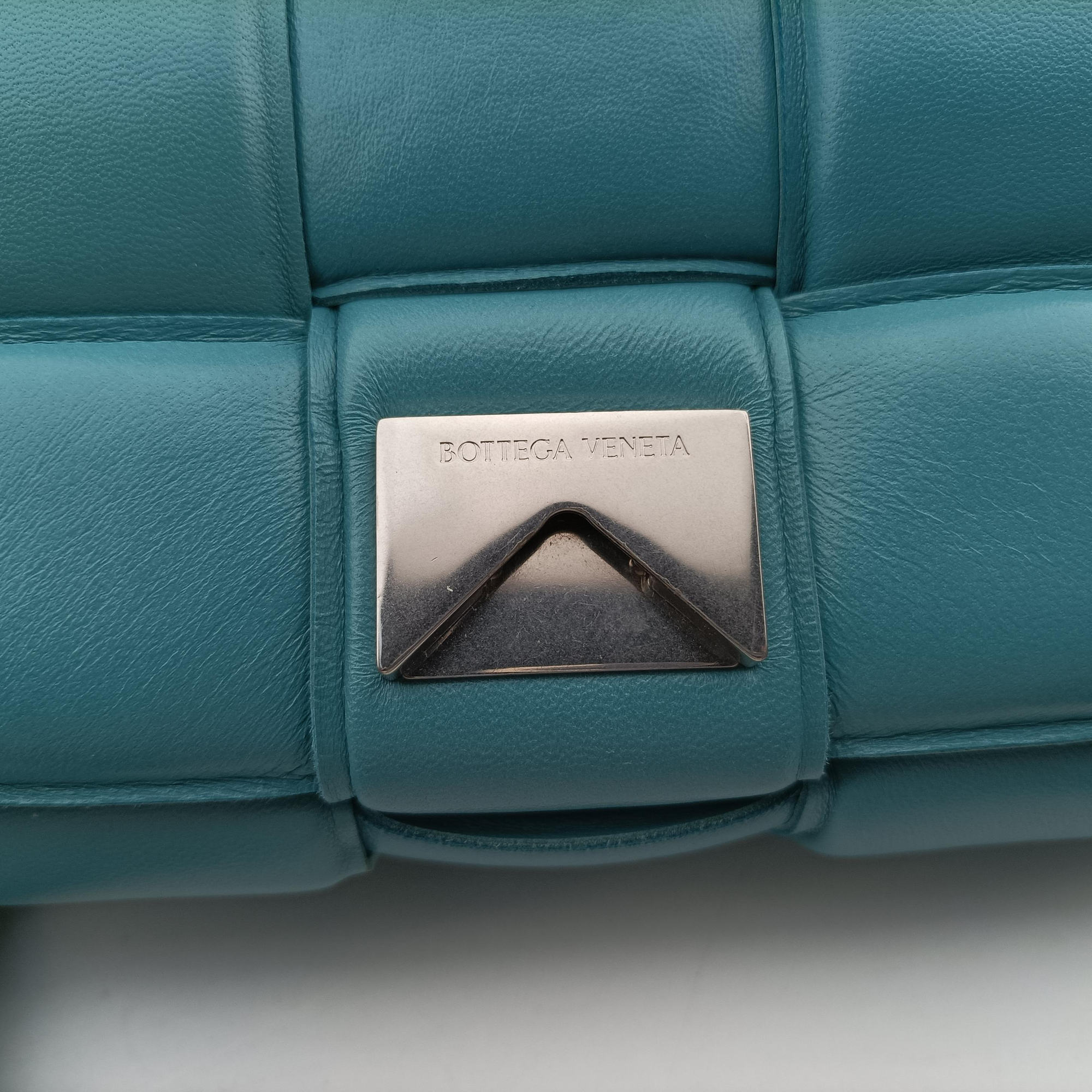 Vintage Bottega Veneta Padded Cassette Blue lambskin  shoulderbag | stylenewstar