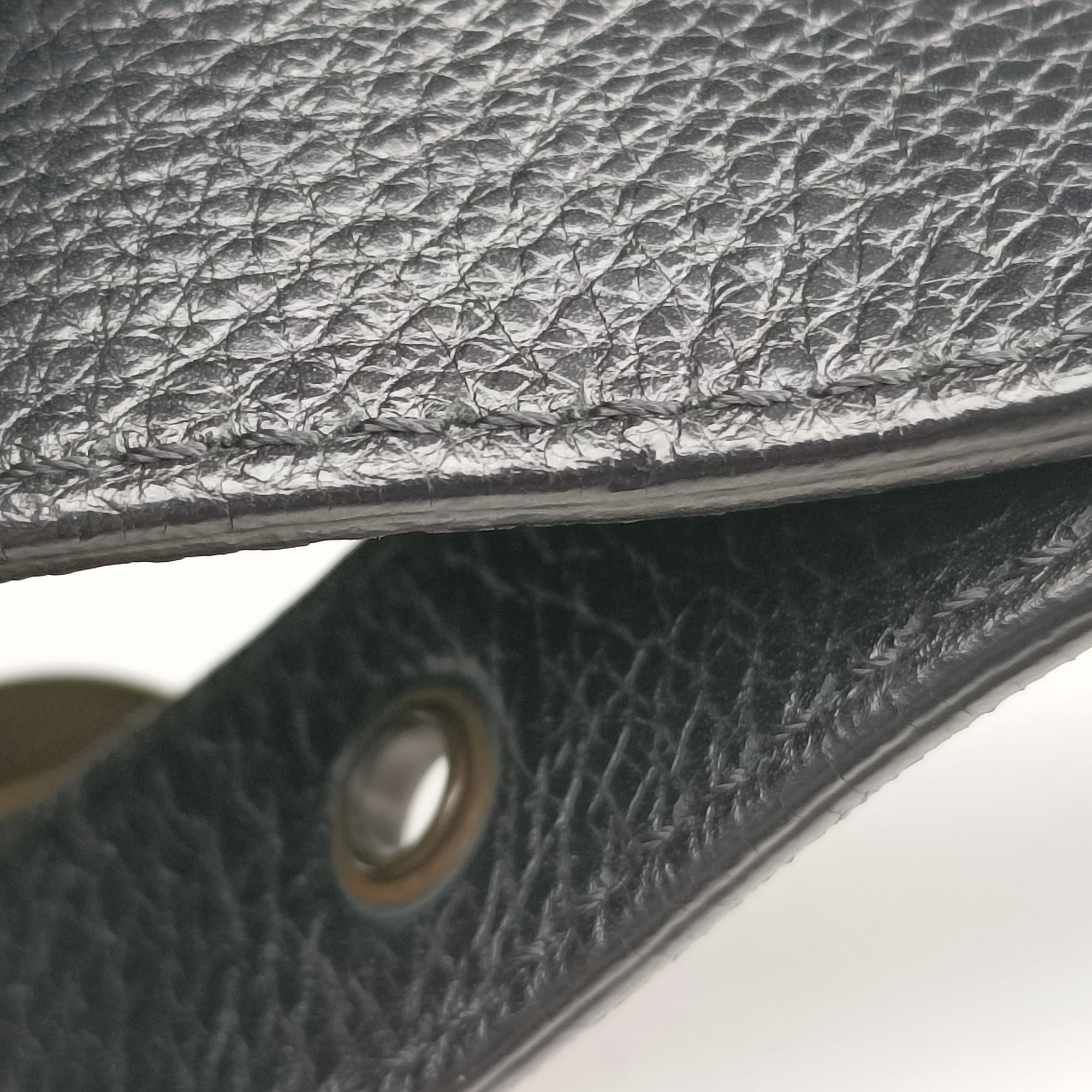 Pre-owned Fendi Toile de Cuir Black Leather 8BR579 shoulderbag | stylenewstar