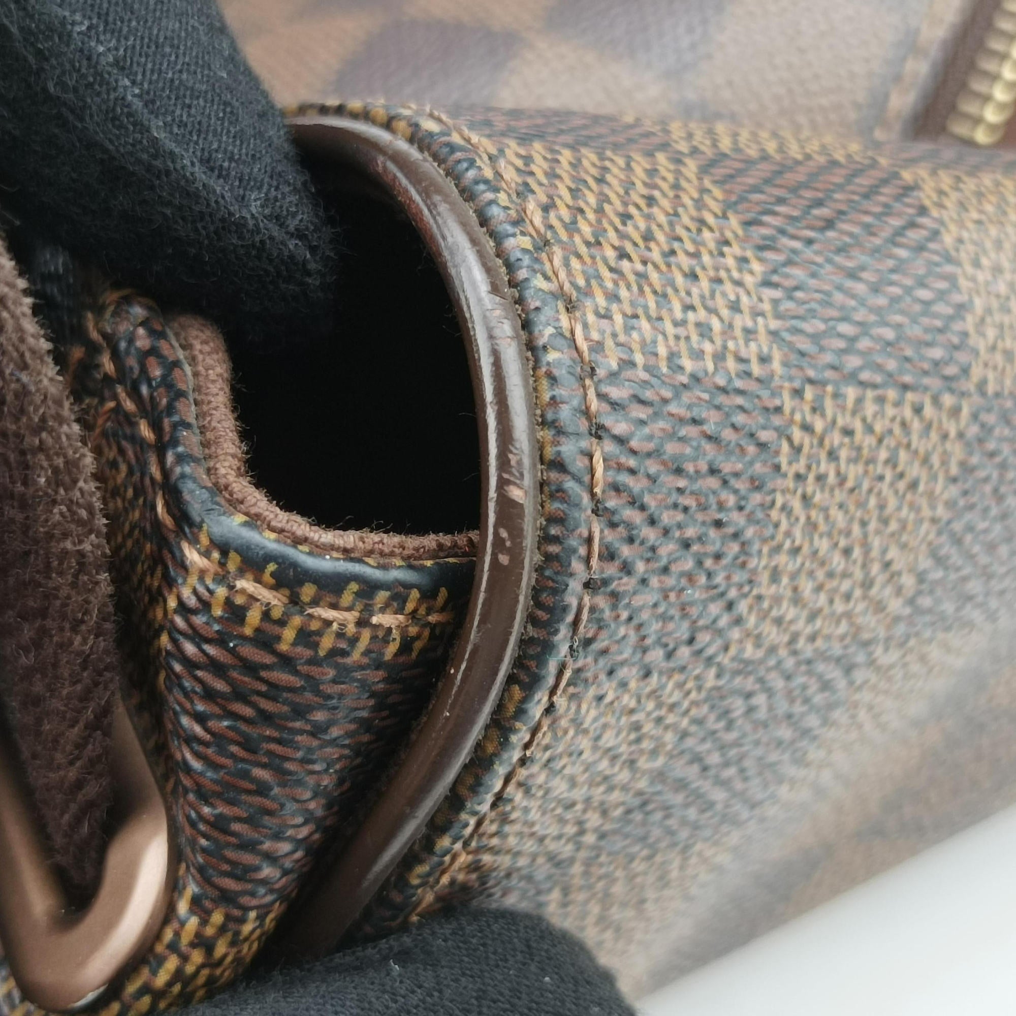 Pre-owned Louis Vuitton BROOKLYN MM EBENE Damier Canvas N51211 shoulderbag | stylenewstar