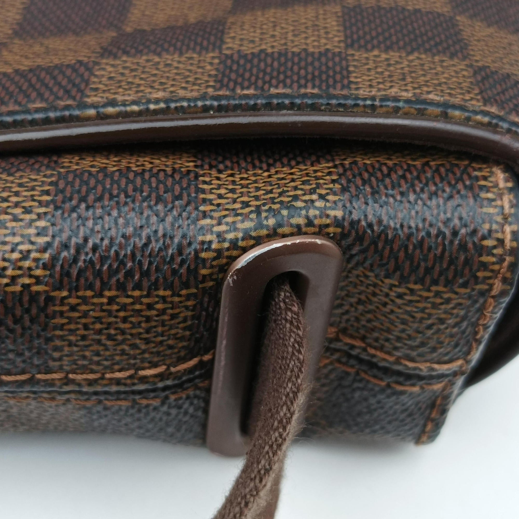 Pre-owned Louis Vuitton BROOKLYN MM EBENE Damier Canvas N51211 shoulderbag | stylenewstar
