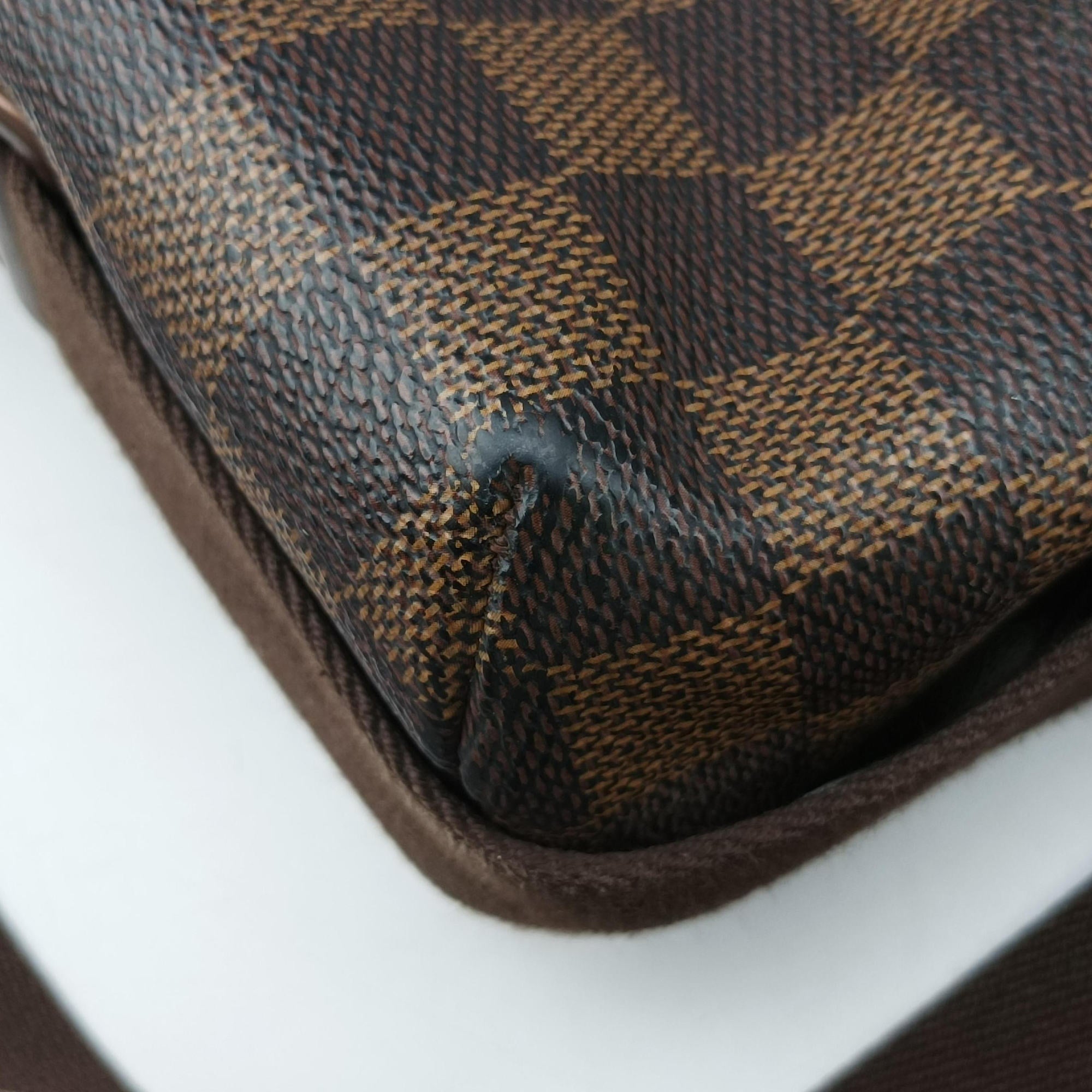 Pre-owned Louis Vuitton BROOKLYN MM EBENE Damier Canvas N51211 shoulderbag | stylenewstar
