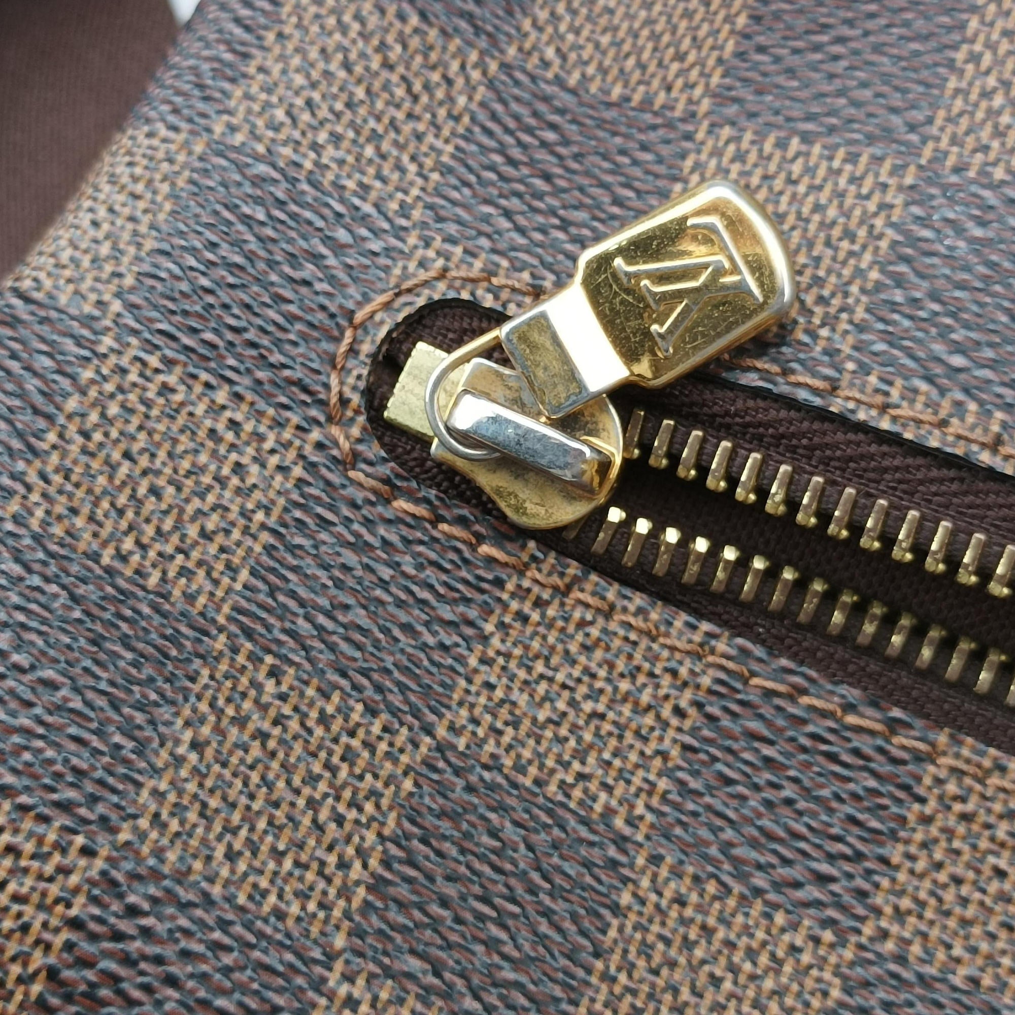 Pre-owned Louis Vuitton BROOKLYN MM EBENE Damier Canvas N51211 shoulderbag | stylenewstar