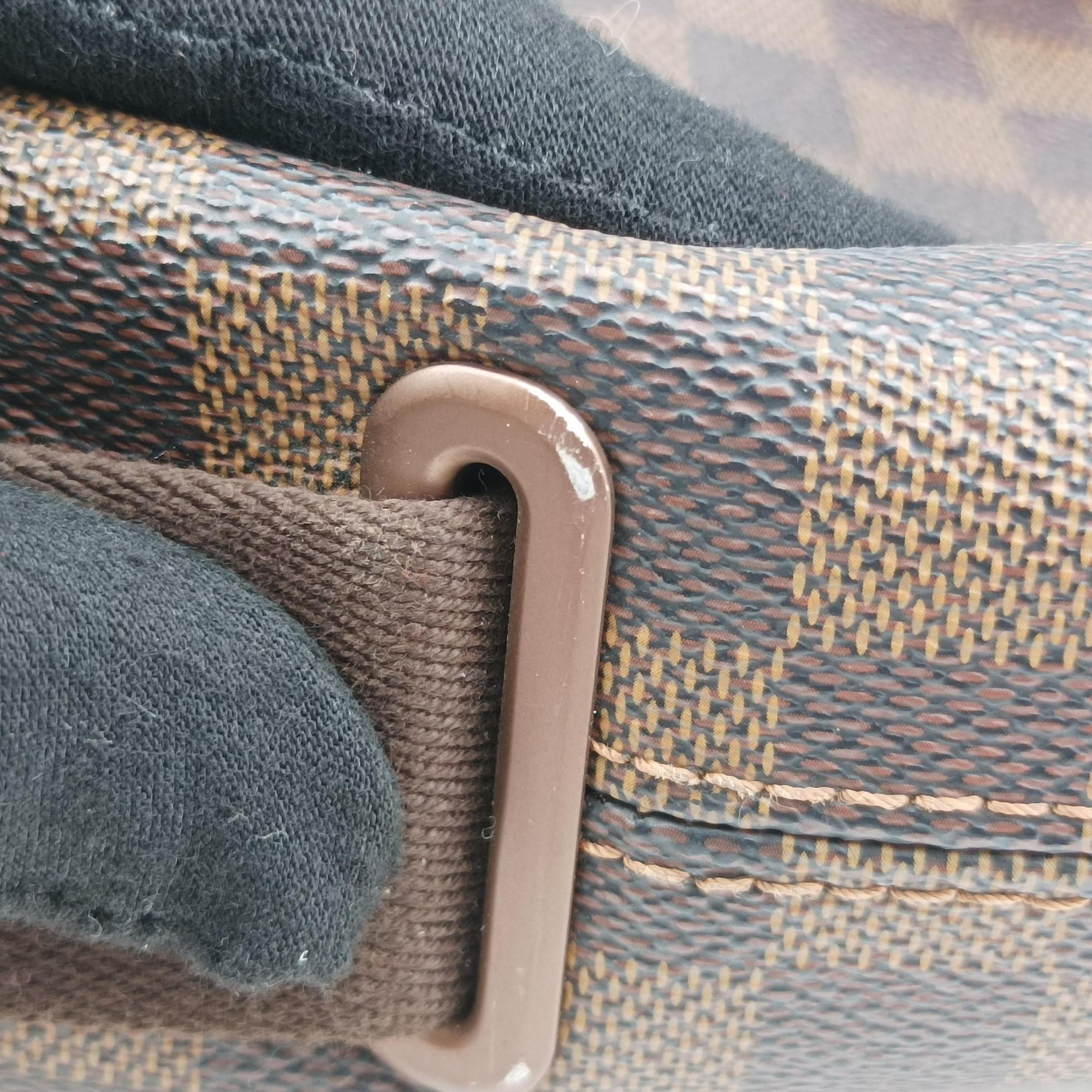Pre-owned Louis Vuitton BROOKLYN MM EBENE Damier Canvas N51211 shoulderbag | stylenewstar