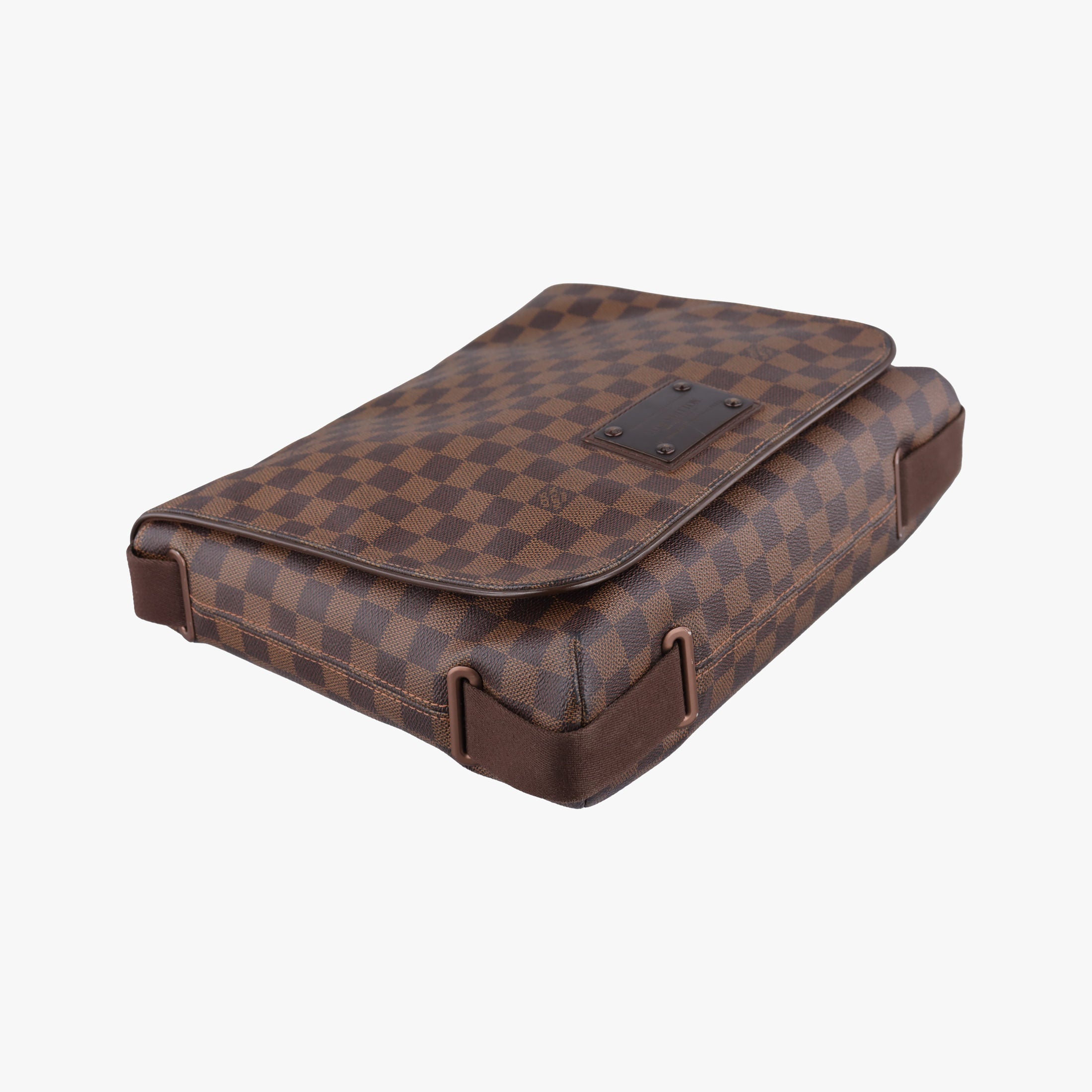 Pre-owned Louis Vuitton BROOKLYN MM EBENE Damier Canvas N51211 shoulderbag | stylenewstar