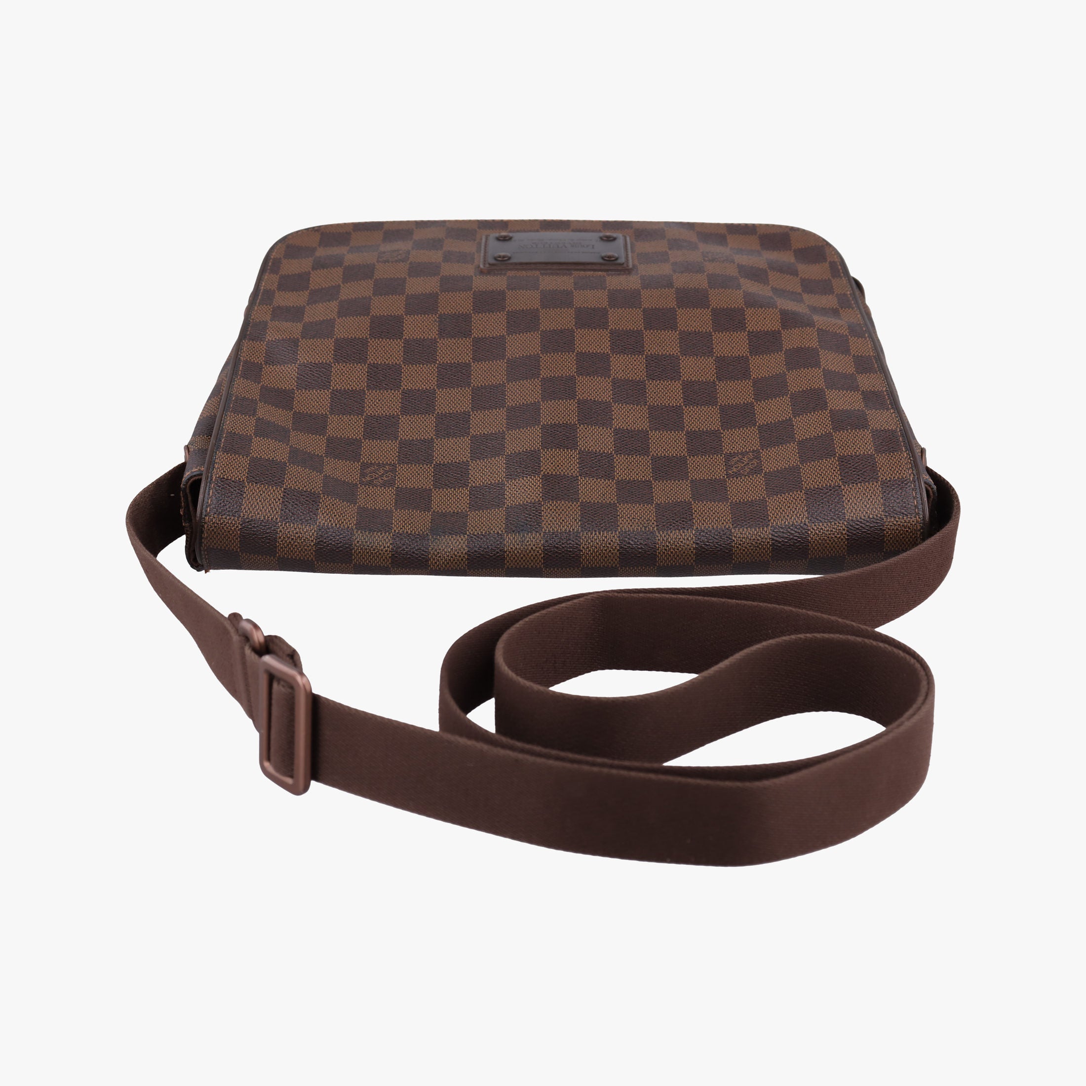 Pre-owned Louis Vuitton BROOKLYN MM EBENE Damier Canvas N51211 shoulderbag | stylenewstar