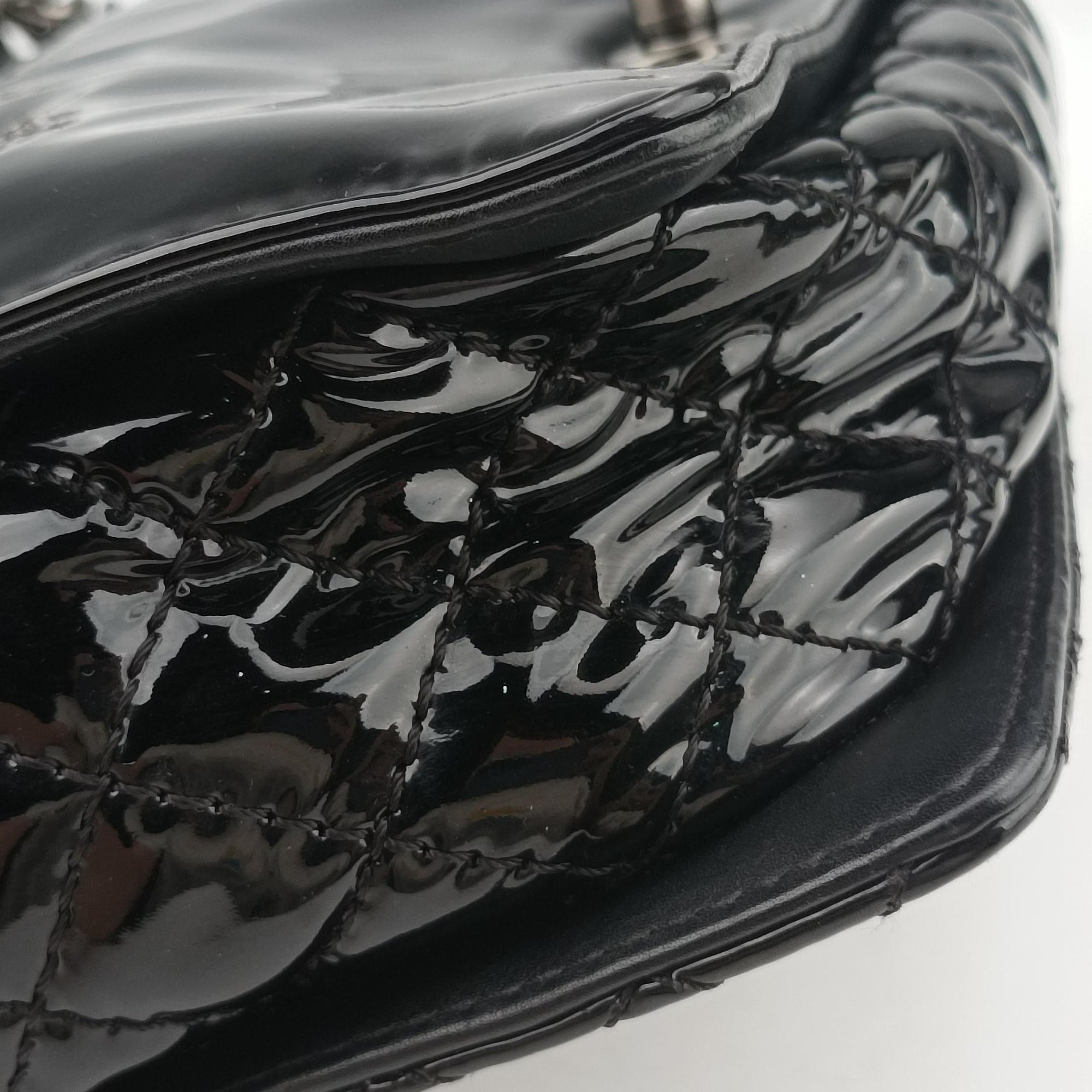 Pre-owned Chanel BOY CHANEL Black Patent leather A67946 shoulderbag | stylenewstar