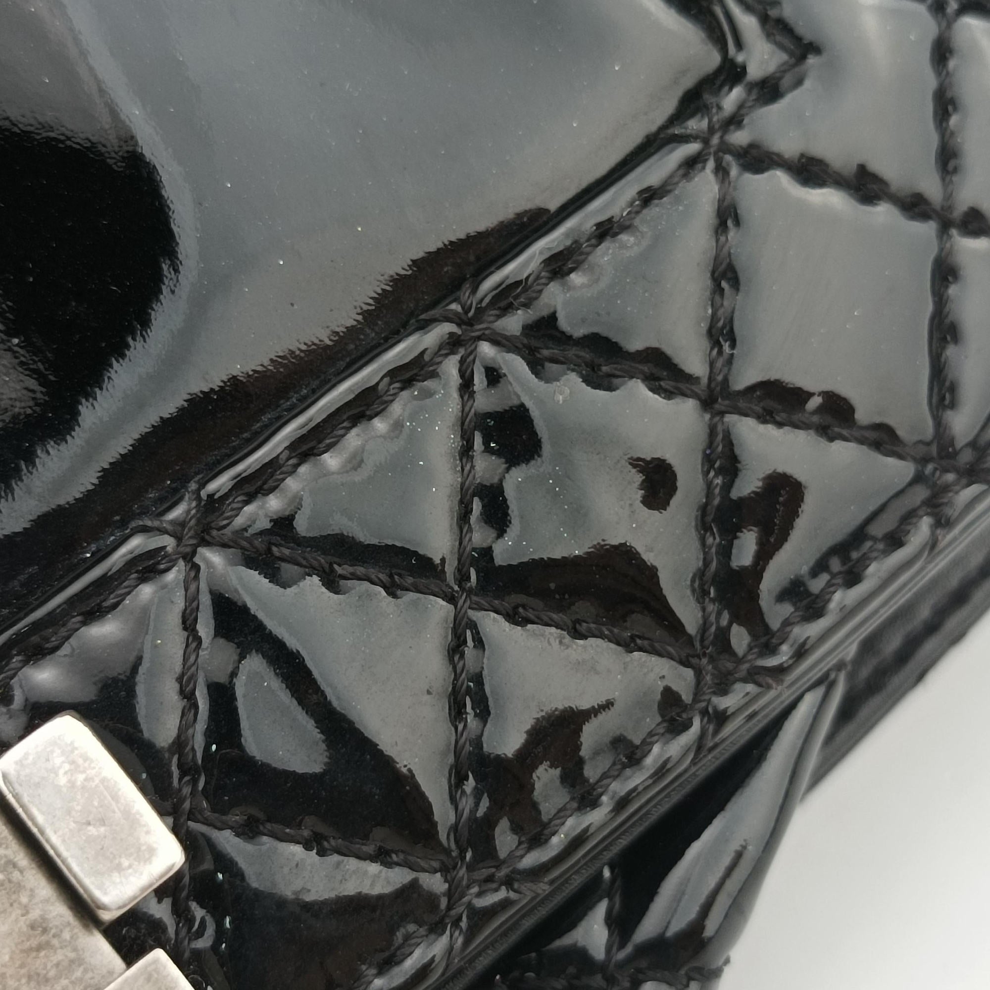 Pre-owned Chanel BOY CHANEL Black Patent leather A67946 shoulderbag | stylenewstar