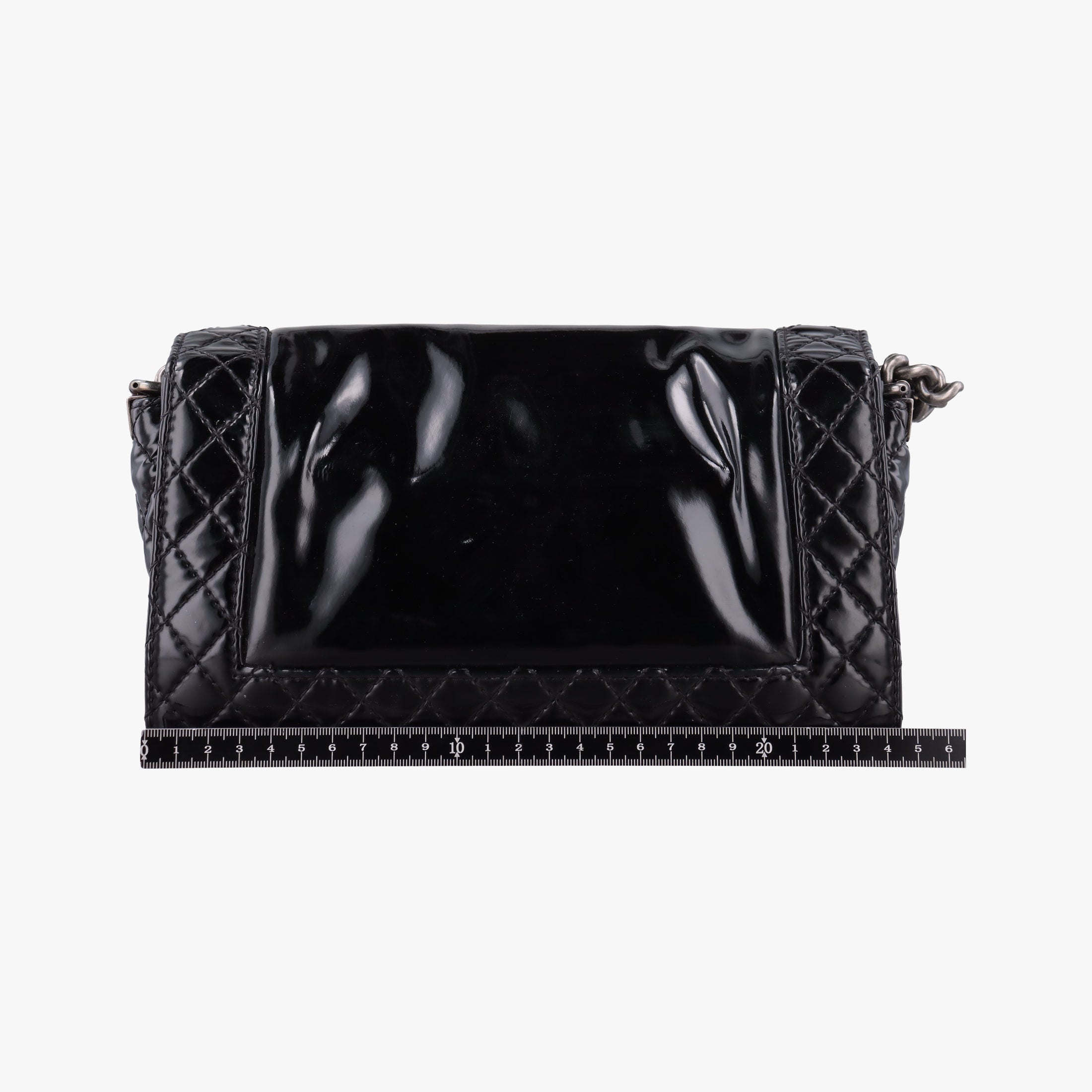 Pre-owned Chanel BOY CHANEL Black Patent leather A67946 shoulderbag | stylenewstar