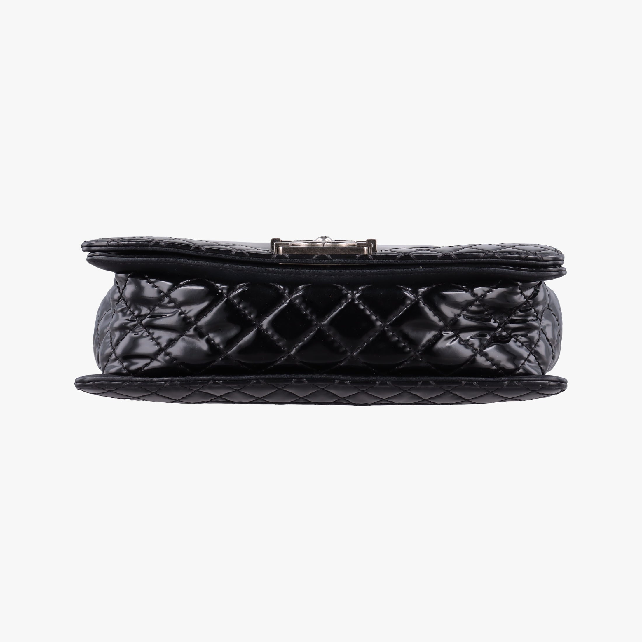 Pre-owned Chanel BOY CHANEL Black Patent leather A67946 shoulderbag | stylenewstar