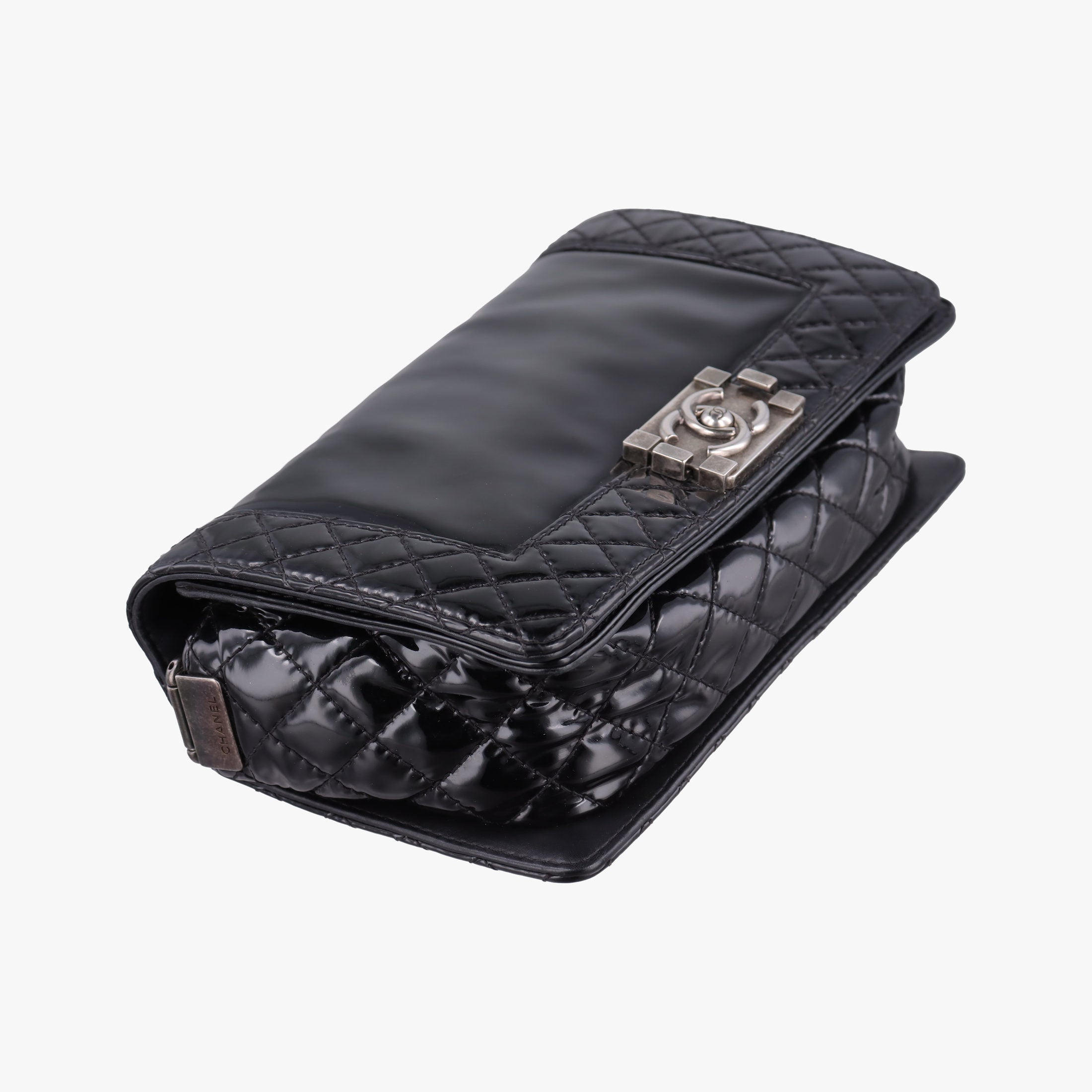Pre-owned Chanel BOY CHANEL Black Patent leather A67946 shoulderbag | stylenewstar