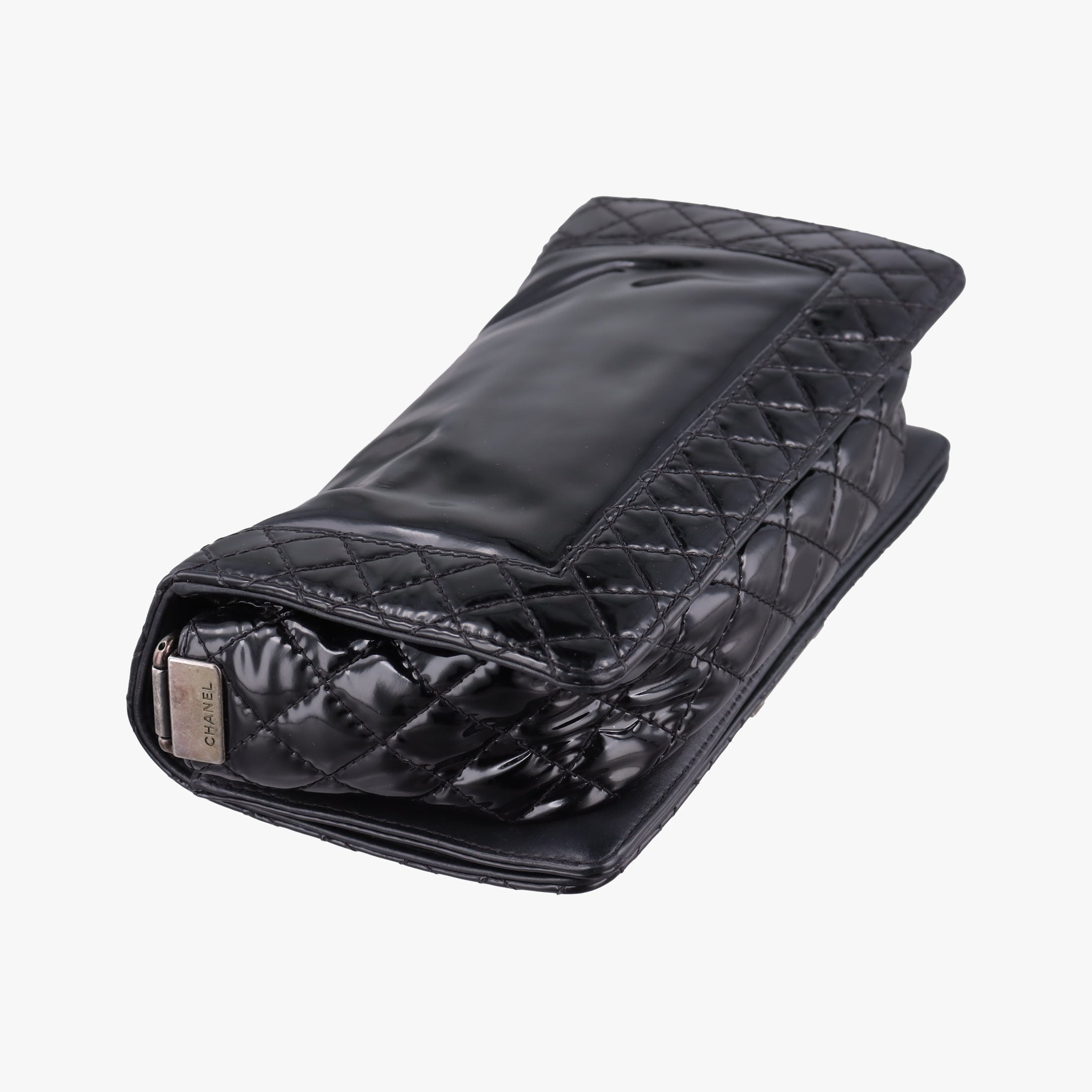 Pre-owned Chanel BOY CHANEL Black Patent leather A67946 shoulderbag | stylenewstar