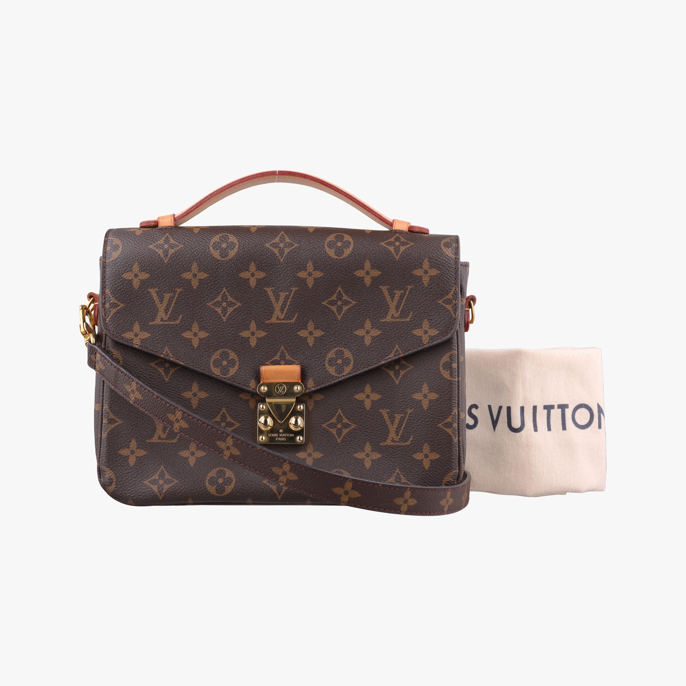Pre-owned Louis Vuitton Pochette Metis MM Brown Monogram Canvas M44875 shoulderbag | stylenewstar