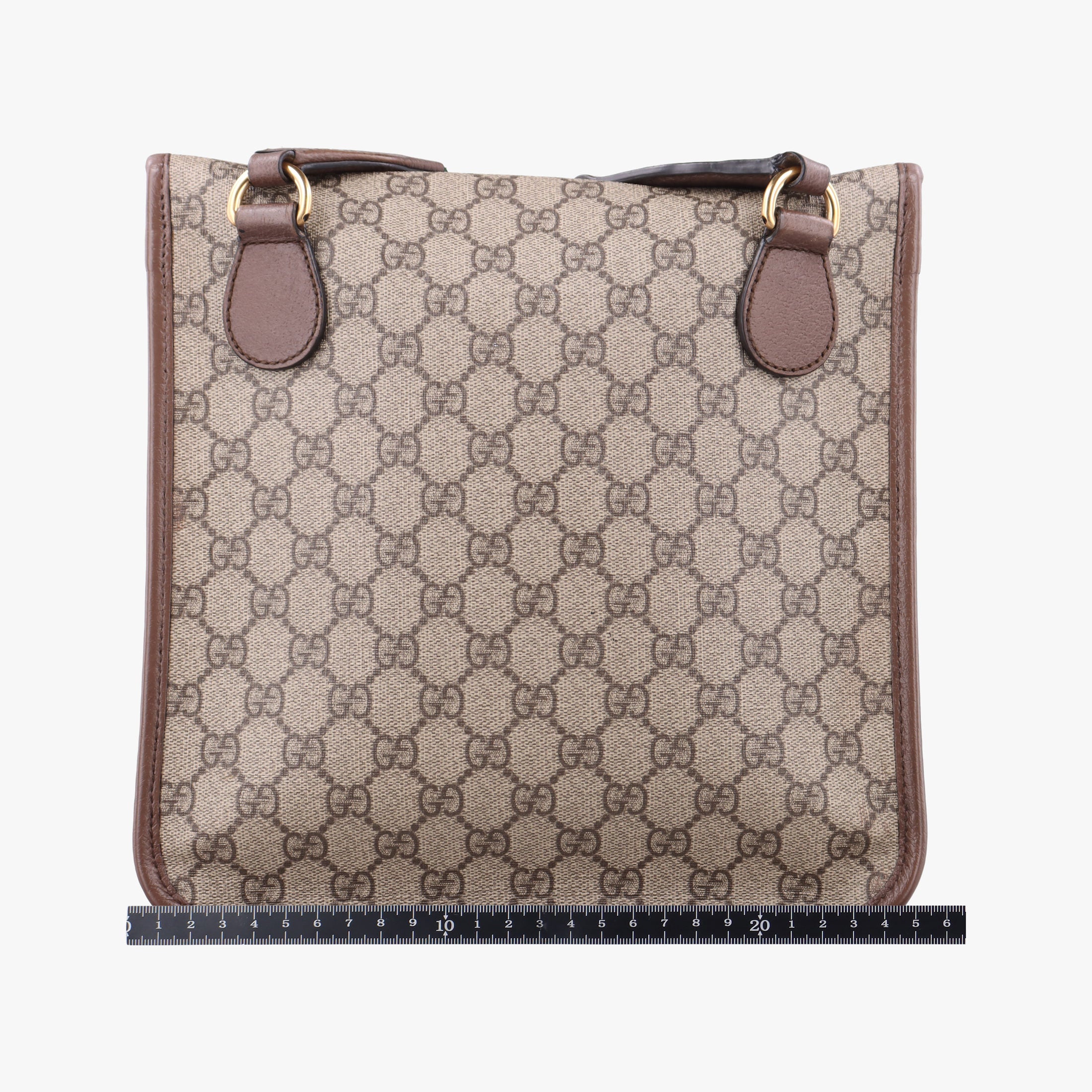 Pre-owned Gucci Neo Vintage GG Medium Messenger Beige×red×green PVC coated canvas×Leather 598604 shoulderbag | stylenewstar