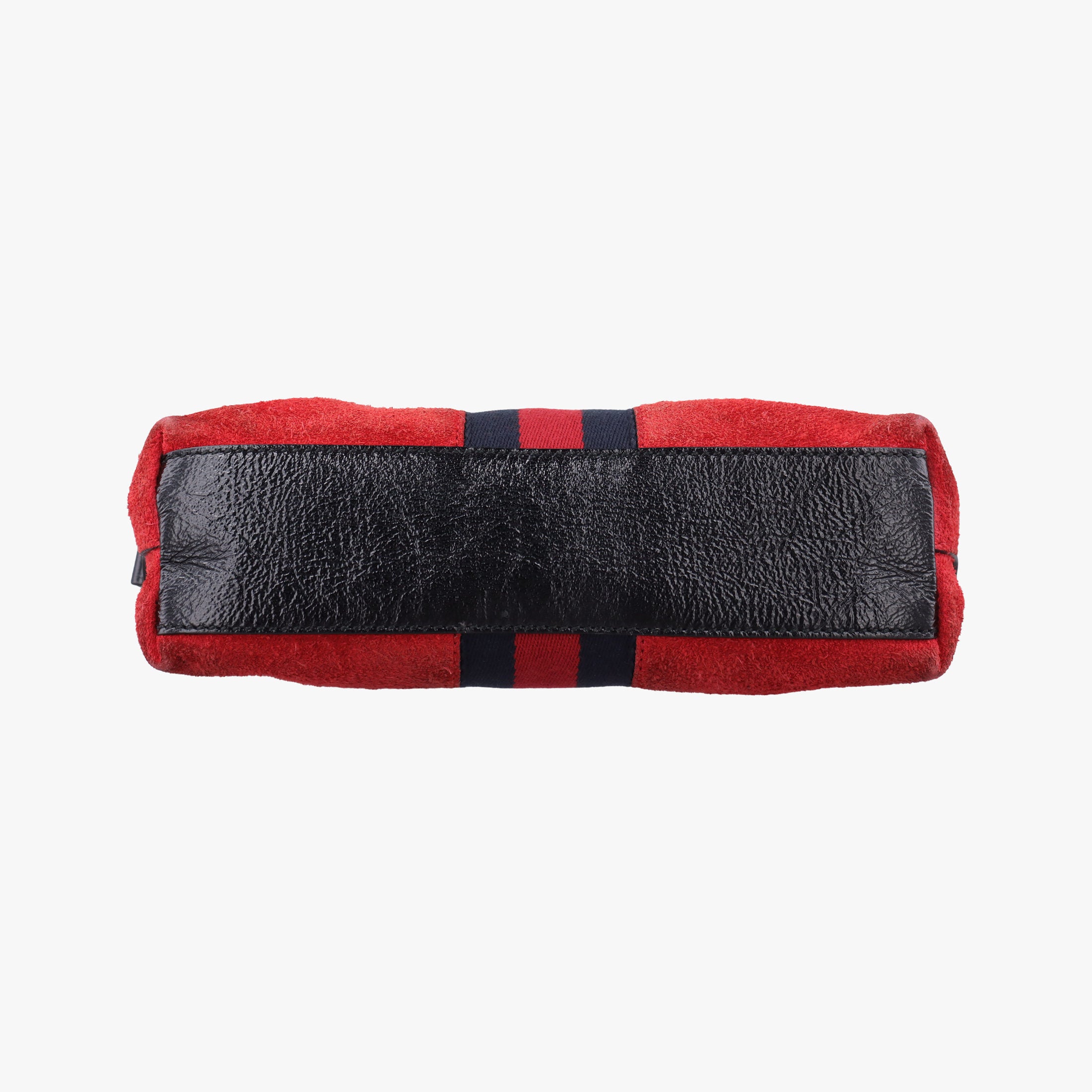 Pre-owned Gucci Ophidia Red×black Suede×leather 499621 shoulderbag | stylenewstar