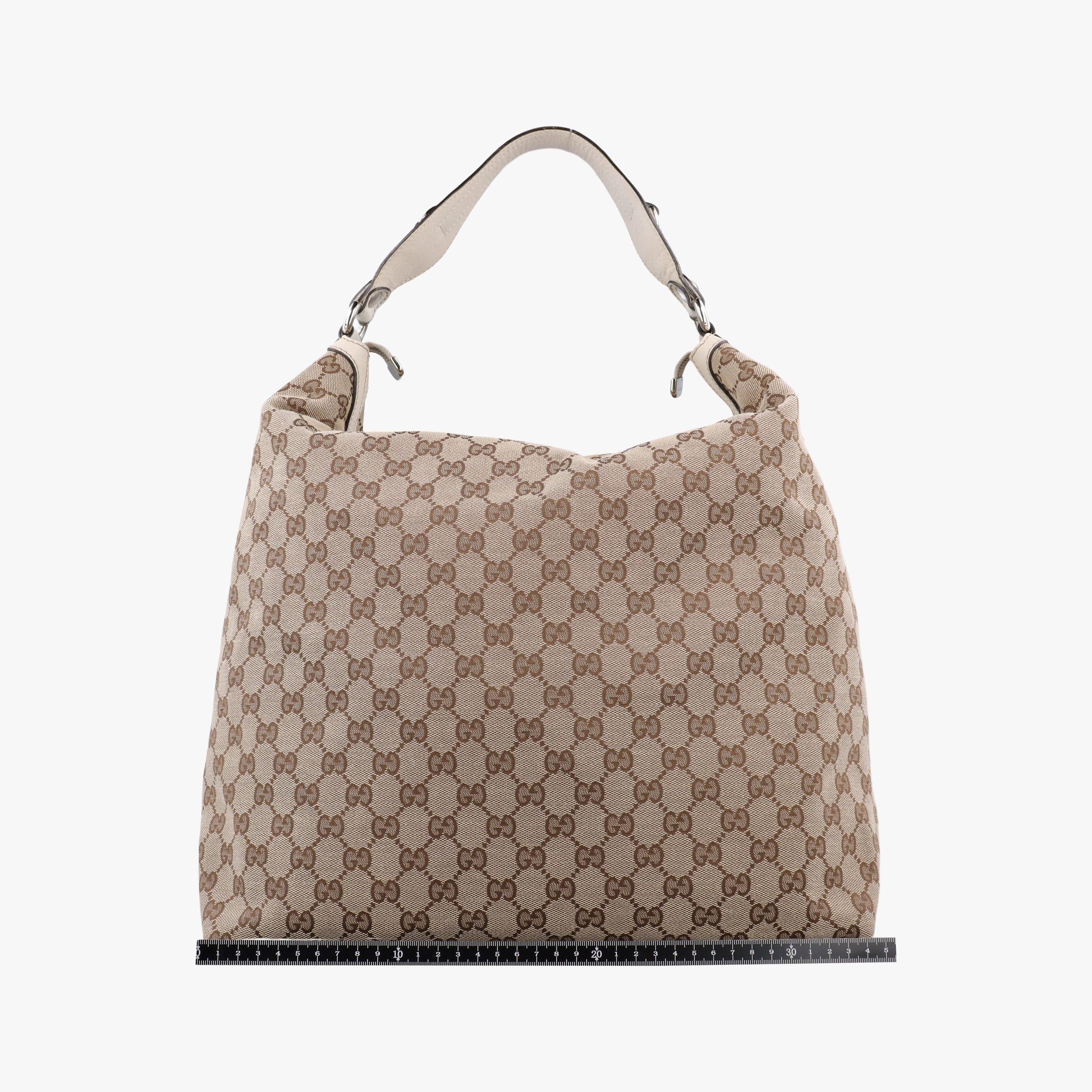 Pre-owned Gucci GG Hobo Brown canvas 232950 shoulderbag | stylenewstar