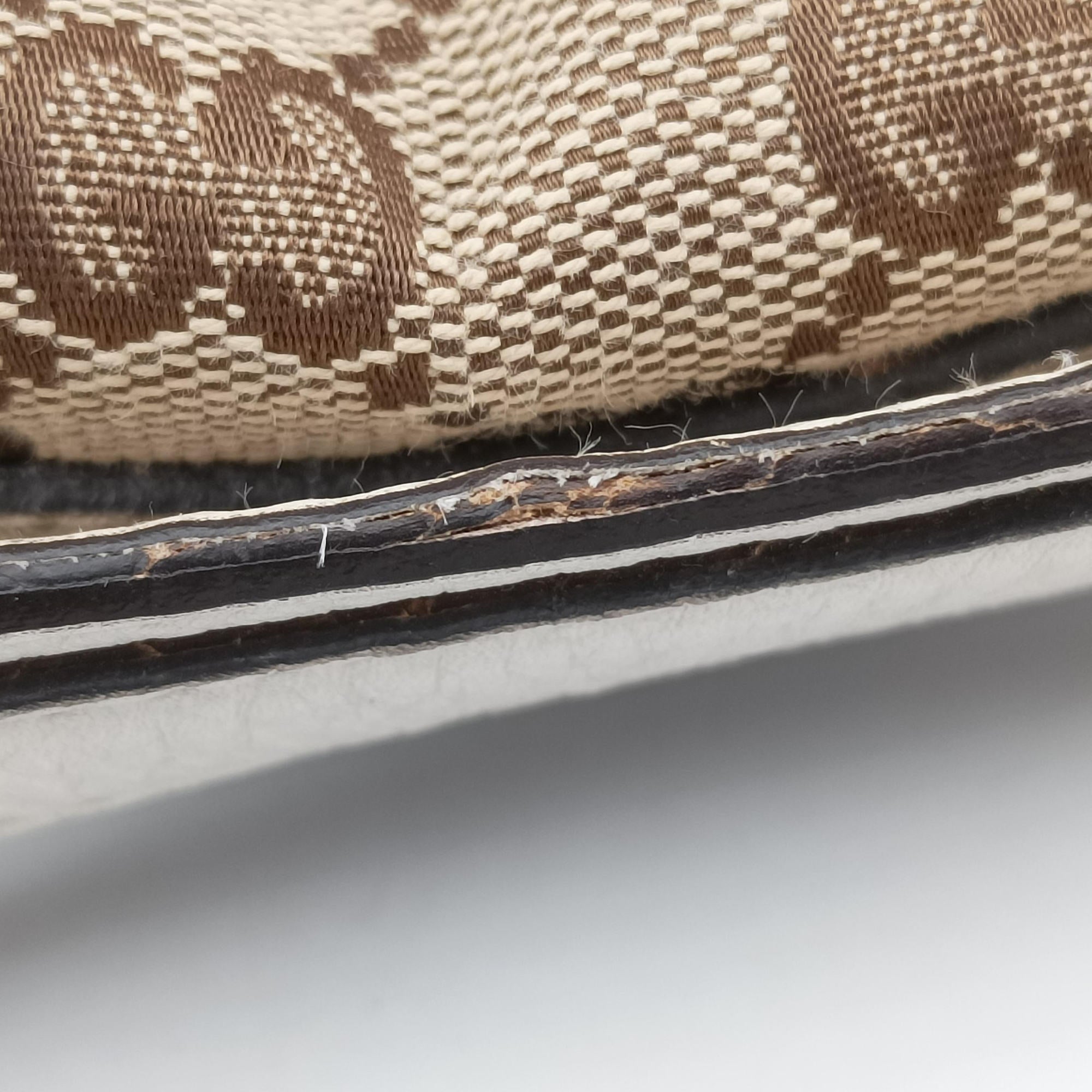 Pre-owned Gucci GG Hobo Brown canvas 232950 shoulderbag | stylenewstar
