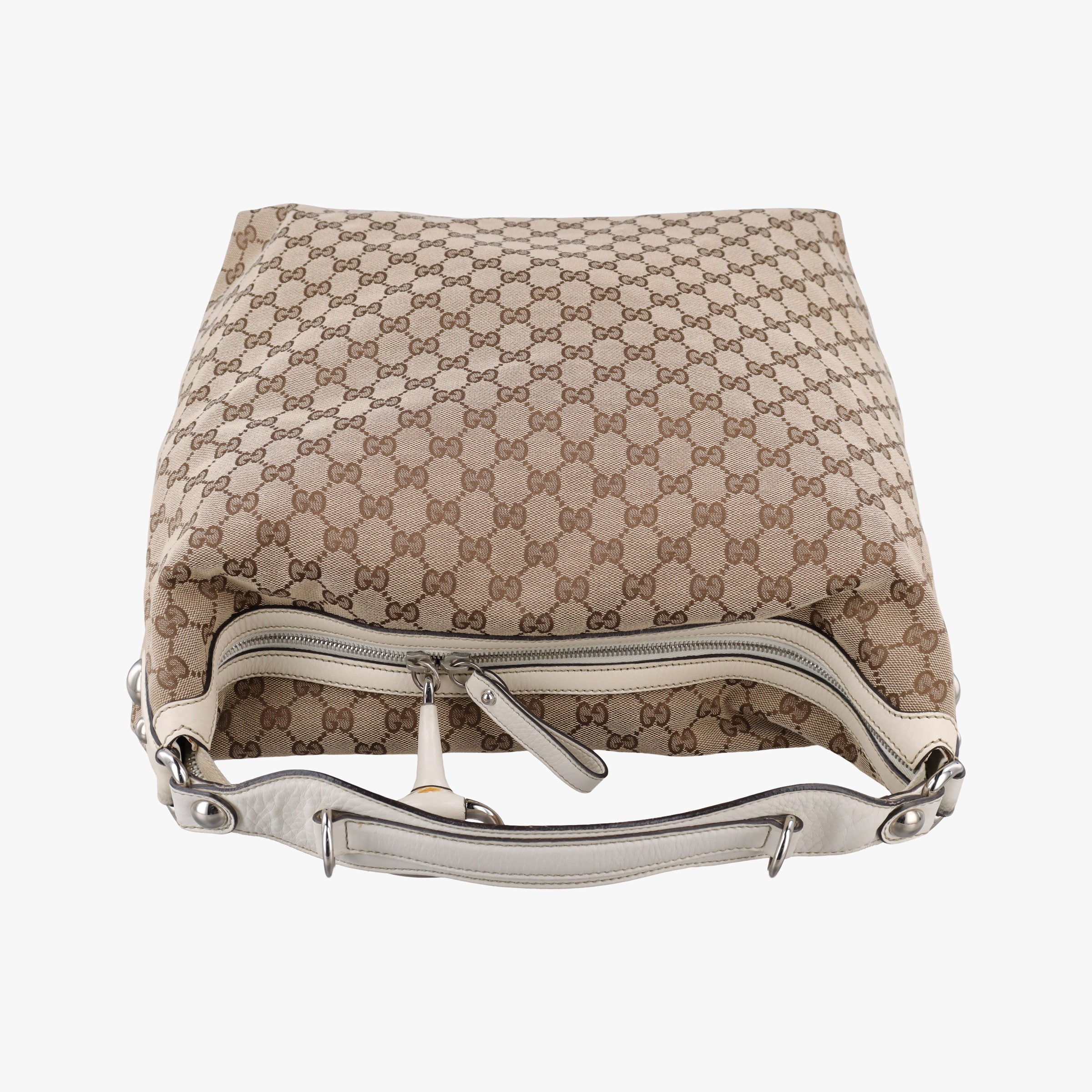 Pre-owned Gucci GG Hobo Brown canvas 232950 shoulderbag | stylenewstar