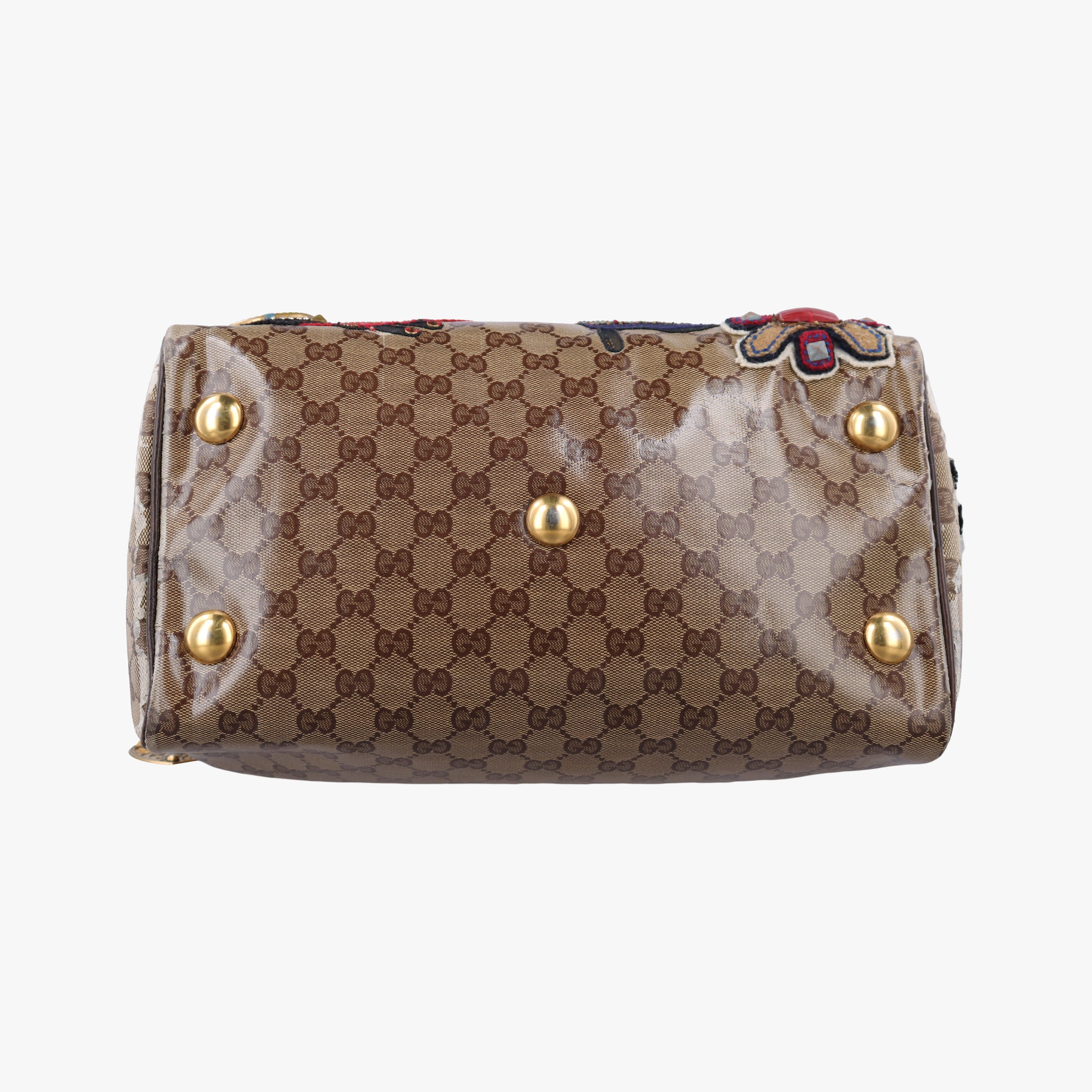 Pre-owned Gucci Babushka Multicolour PVC coated canvas 207775 handbag | stylenewstar