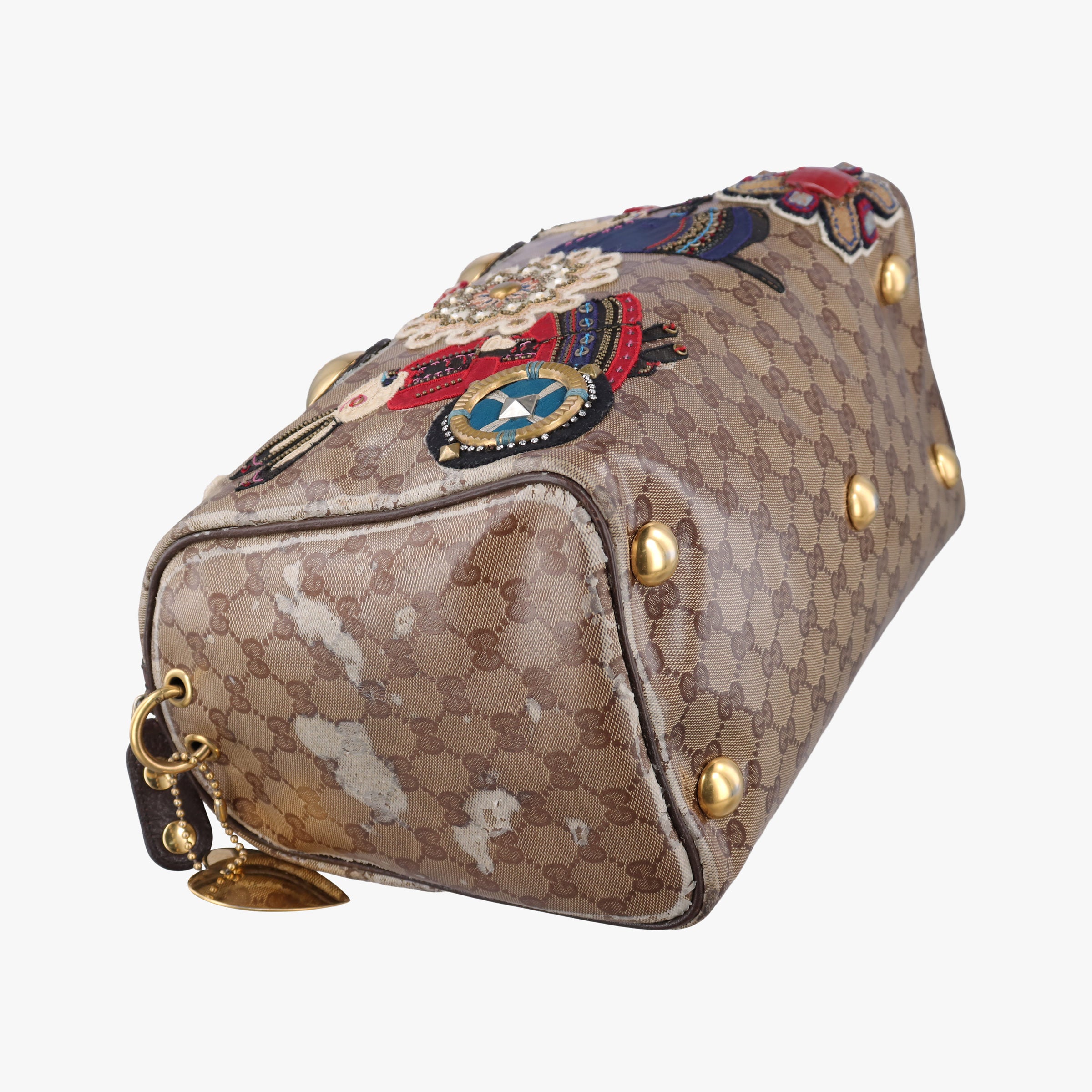 Pre-owned Gucci Babushka Multicolour PVC coated canvas 207775 handbag | stylenewstar