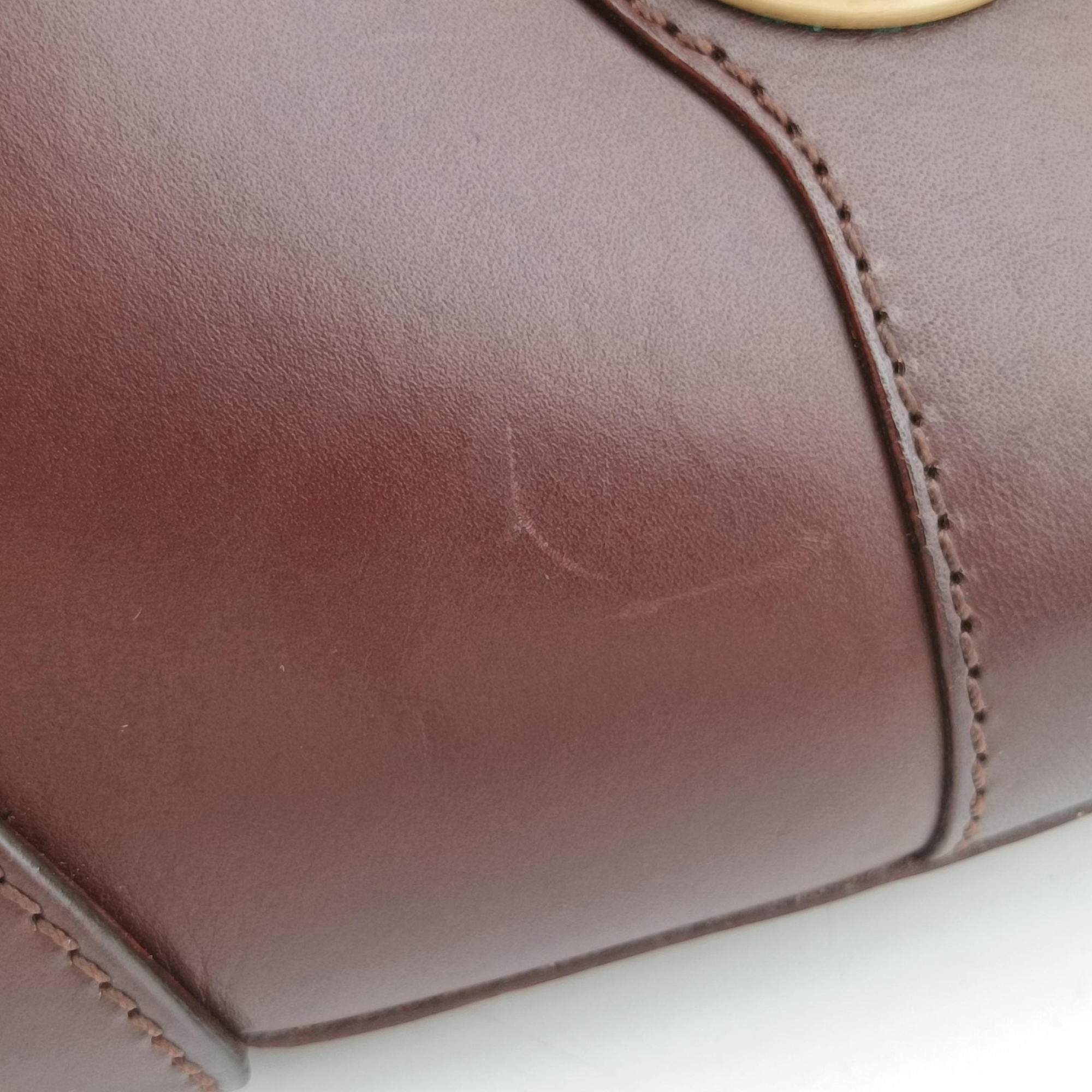 Pre-owned Fendi Borsa Brown Leather 8BR423 shoulderbag | stylenewstar