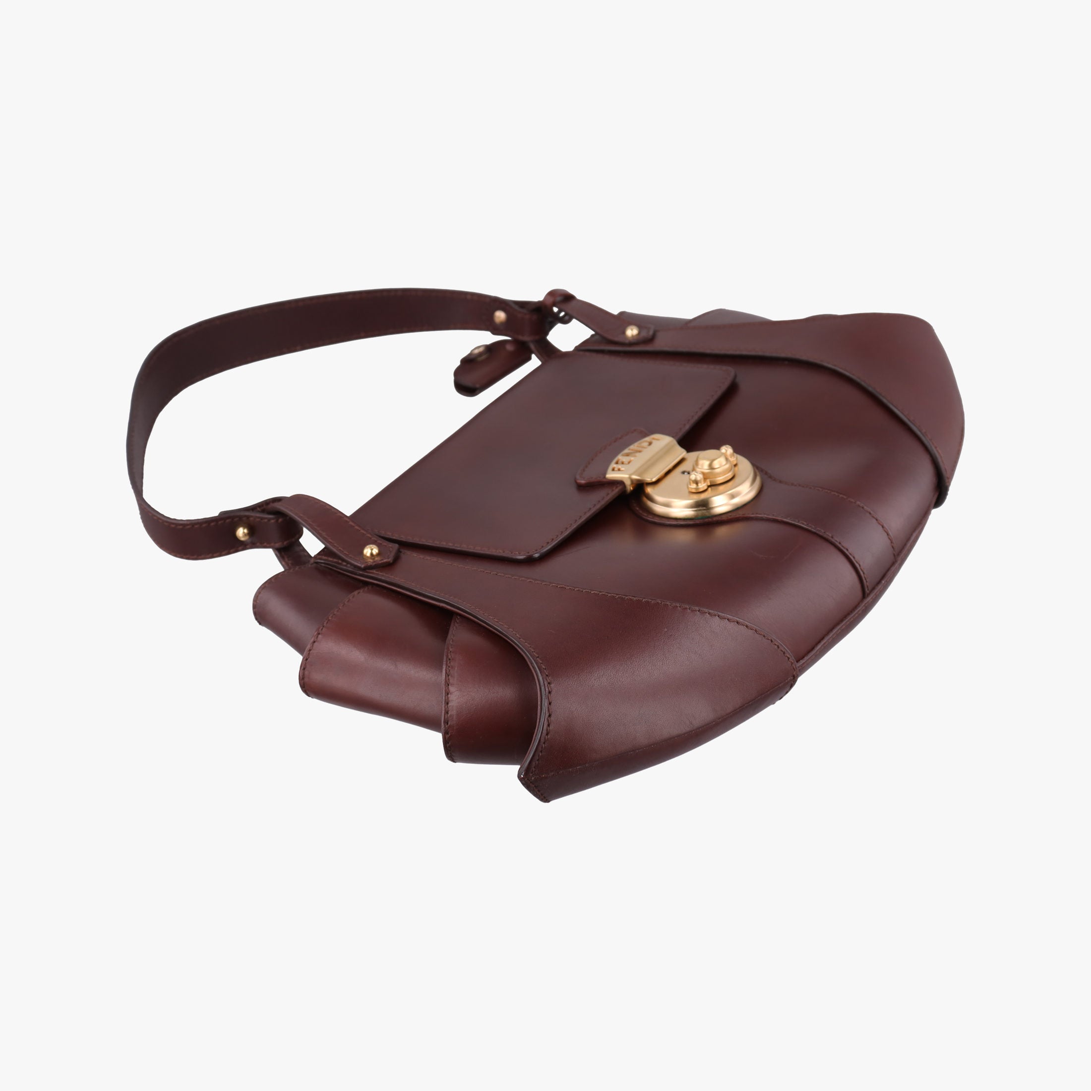 Pre-owned Fendi Borsa Brown Leather 8BR423 shoulderbag | stylenewstar