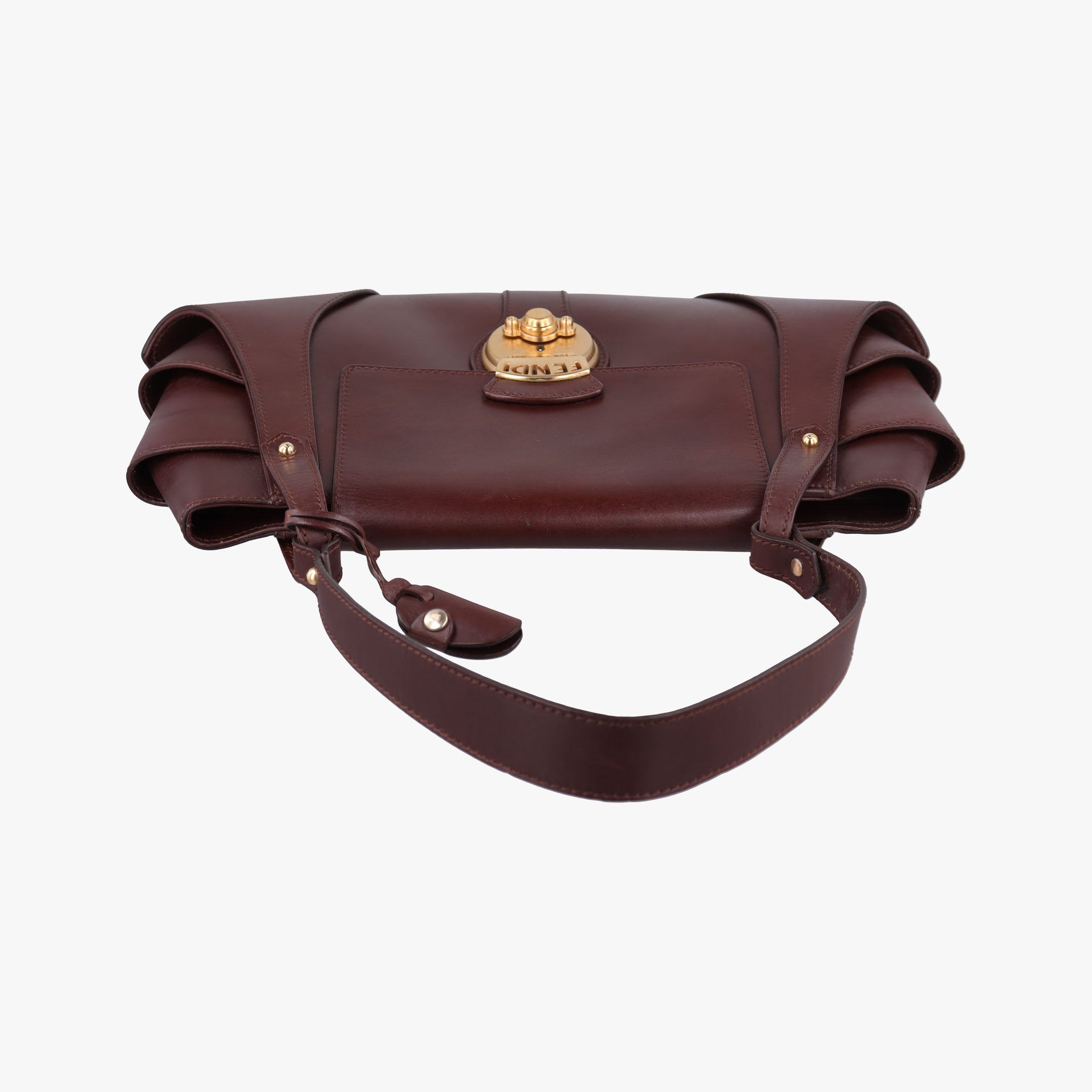 Pre-owned Fendi Borsa Brown Leather 8BR423 shoulderbag | stylenewstar