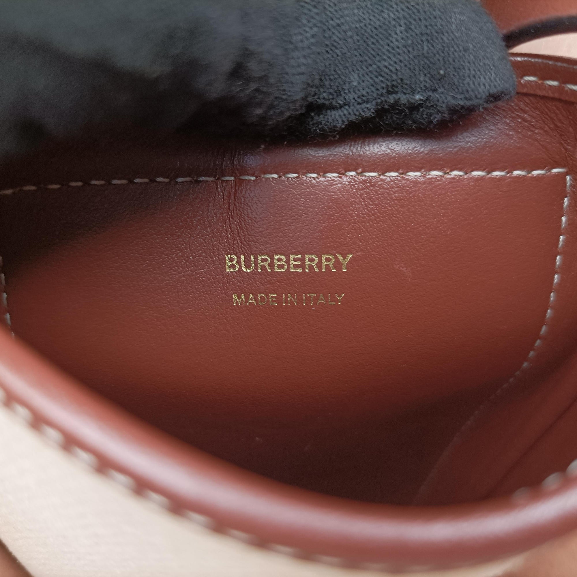Pre-owned Burberry Anne Beige×Brown Canvas×Leather  shoulderbag | stylenewstar