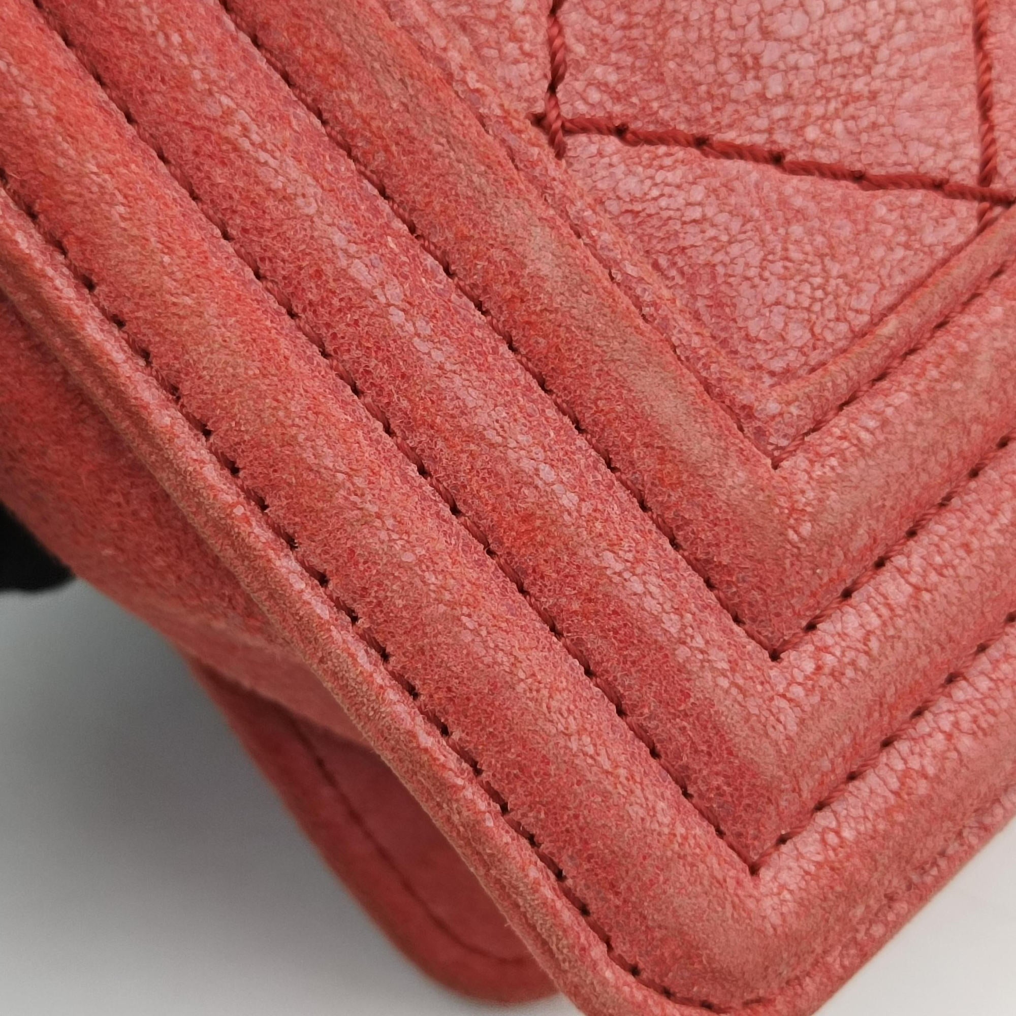 Pre-owned Chanel BOY CHANEL Red Leather A67952 shoulderbag | stylenewstar