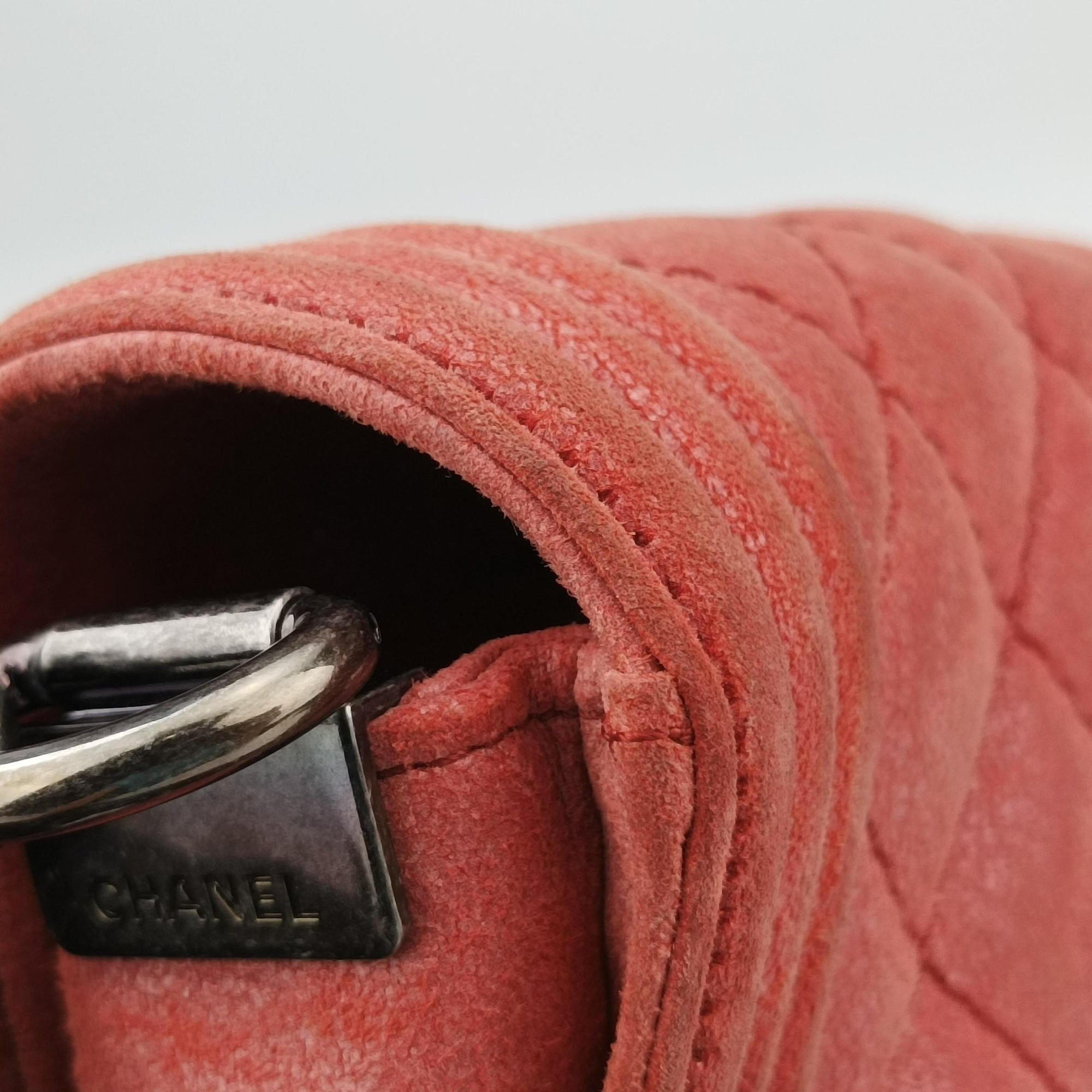 Pre-owned Chanel BOY CHANEL Red Leather A67952 shoulderbag | stylenewstar