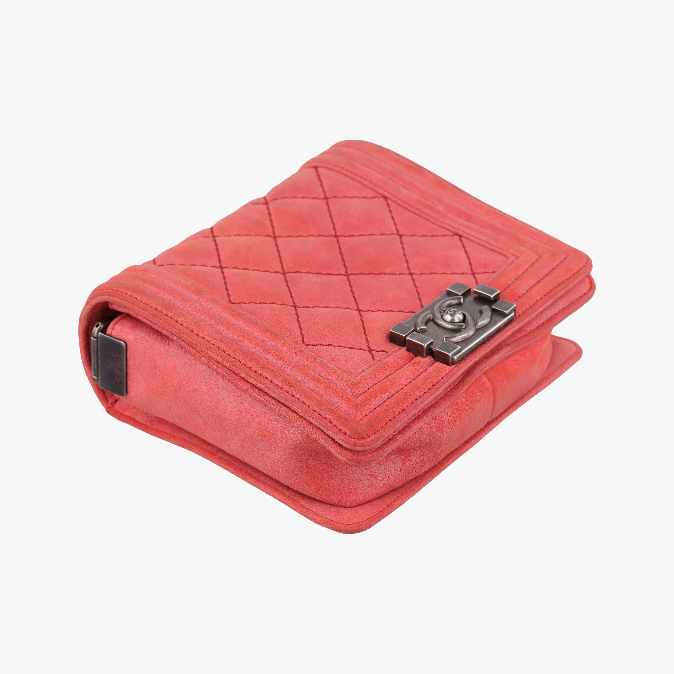 Pre-owned Chanel BOY CHANEL Red Leather A67952 shoulderbag | stylenewstar