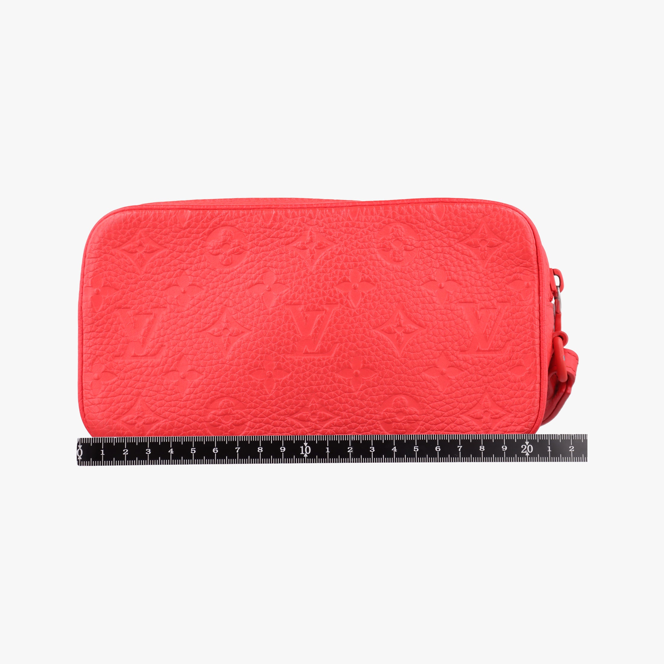 Vintage Louis Vuitton Pochette Volga Red Monogram Empreinte M53555 clutchbag | stylenewstar