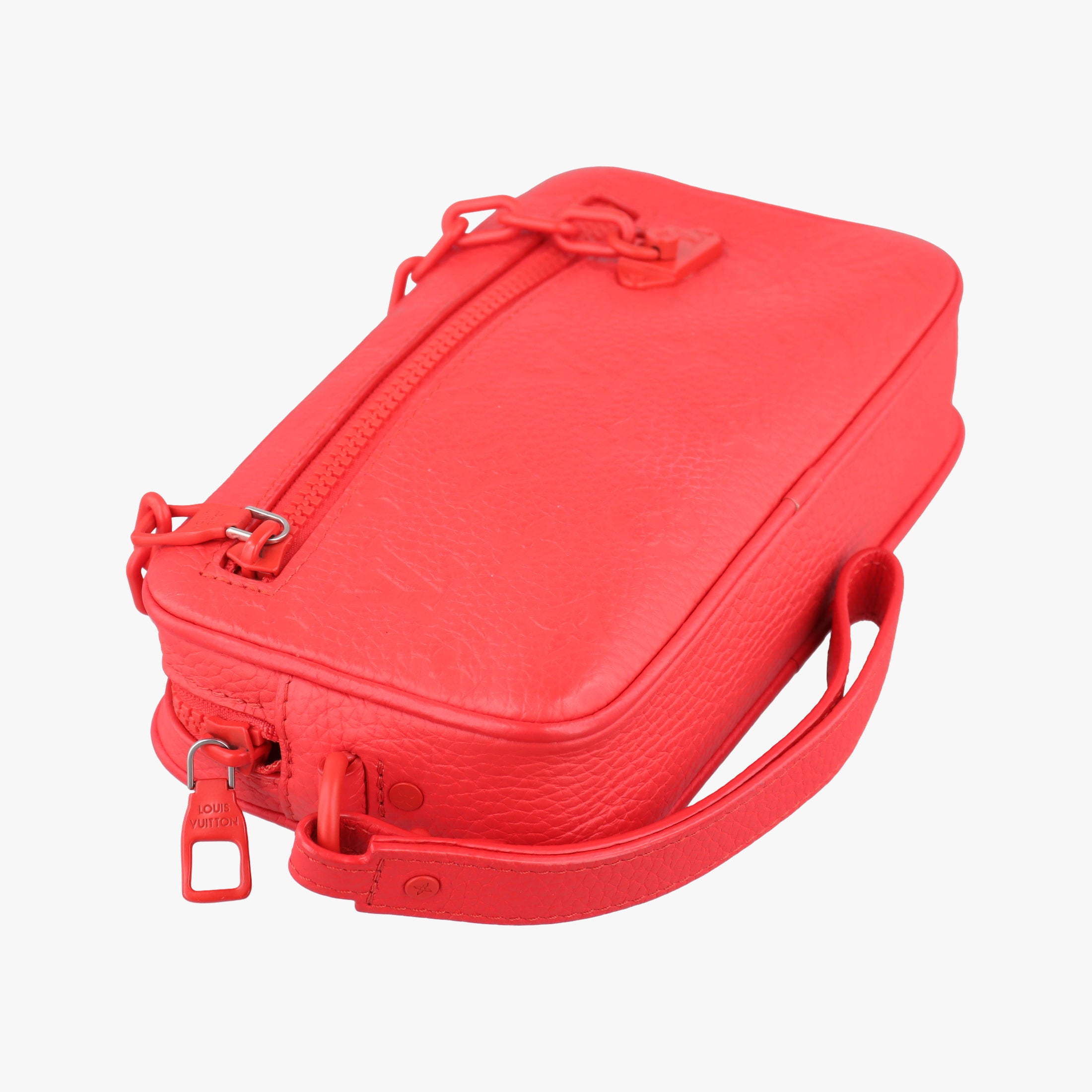 Vintage Louis Vuitton Pochette Volga Red Monogram Empreinte M53555 clutchbag | stylenewstar