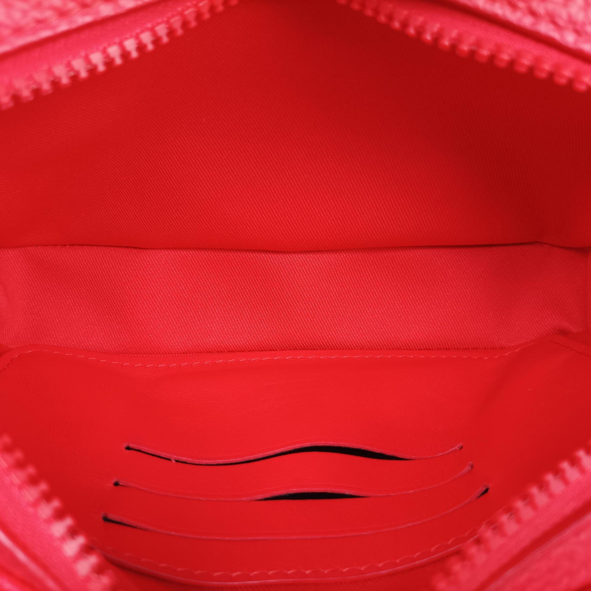Vintage Louis Vuitton Pochette Volga Red Monogram Empreinte M53555 clutchbag | stylenewstar