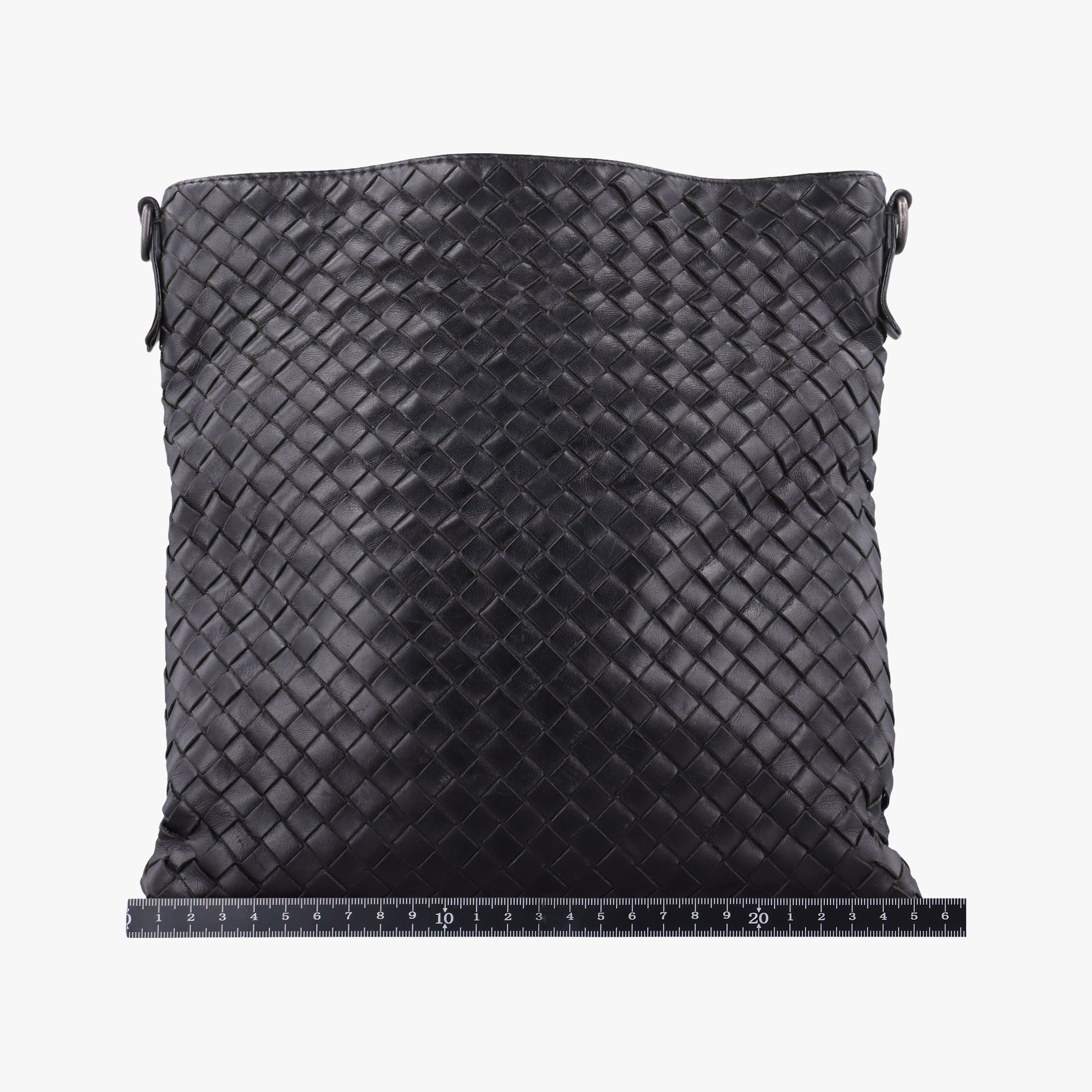 Pre-owned Bottega Veneta Intrecciato Black lambskin  shoulderbag | stylenewstar