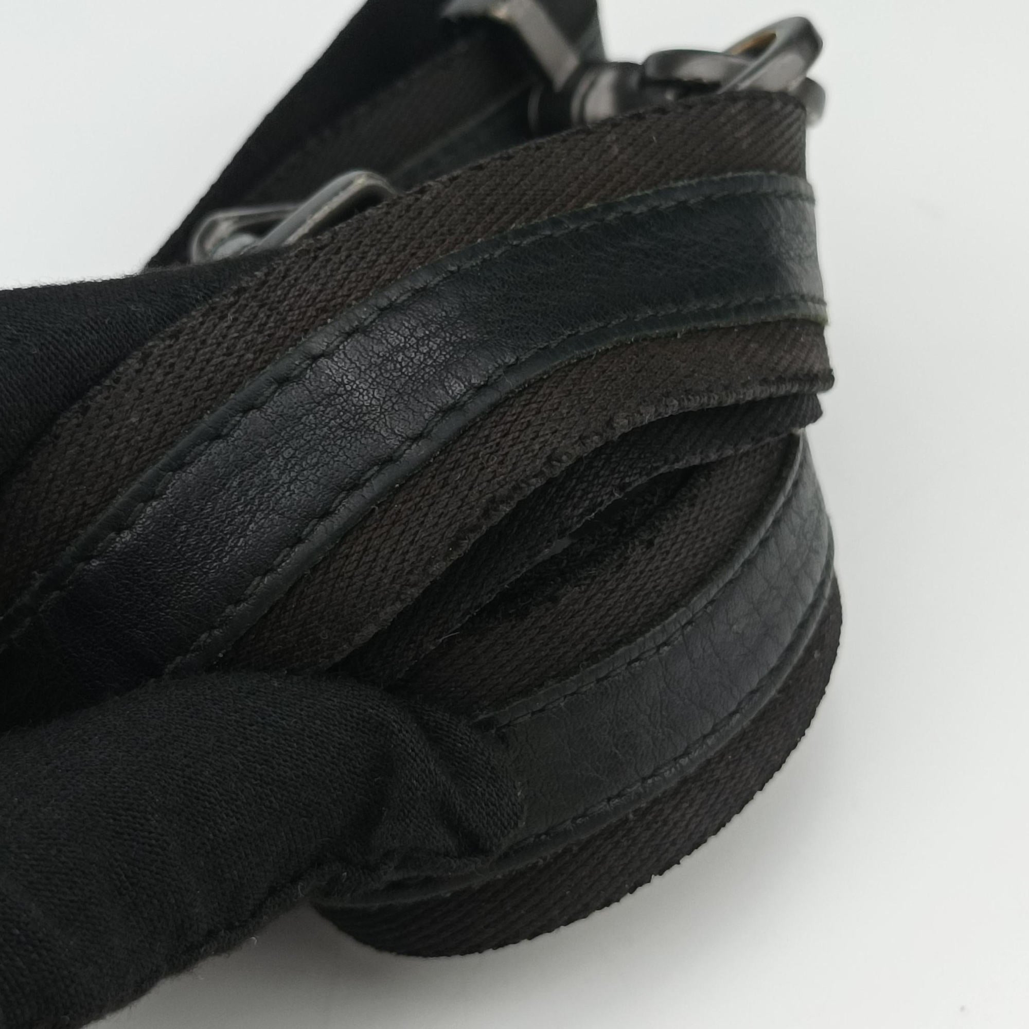 Pre-owned Bottega Veneta Intrecciato Black lambskin  shoulderbag | stylenewstar