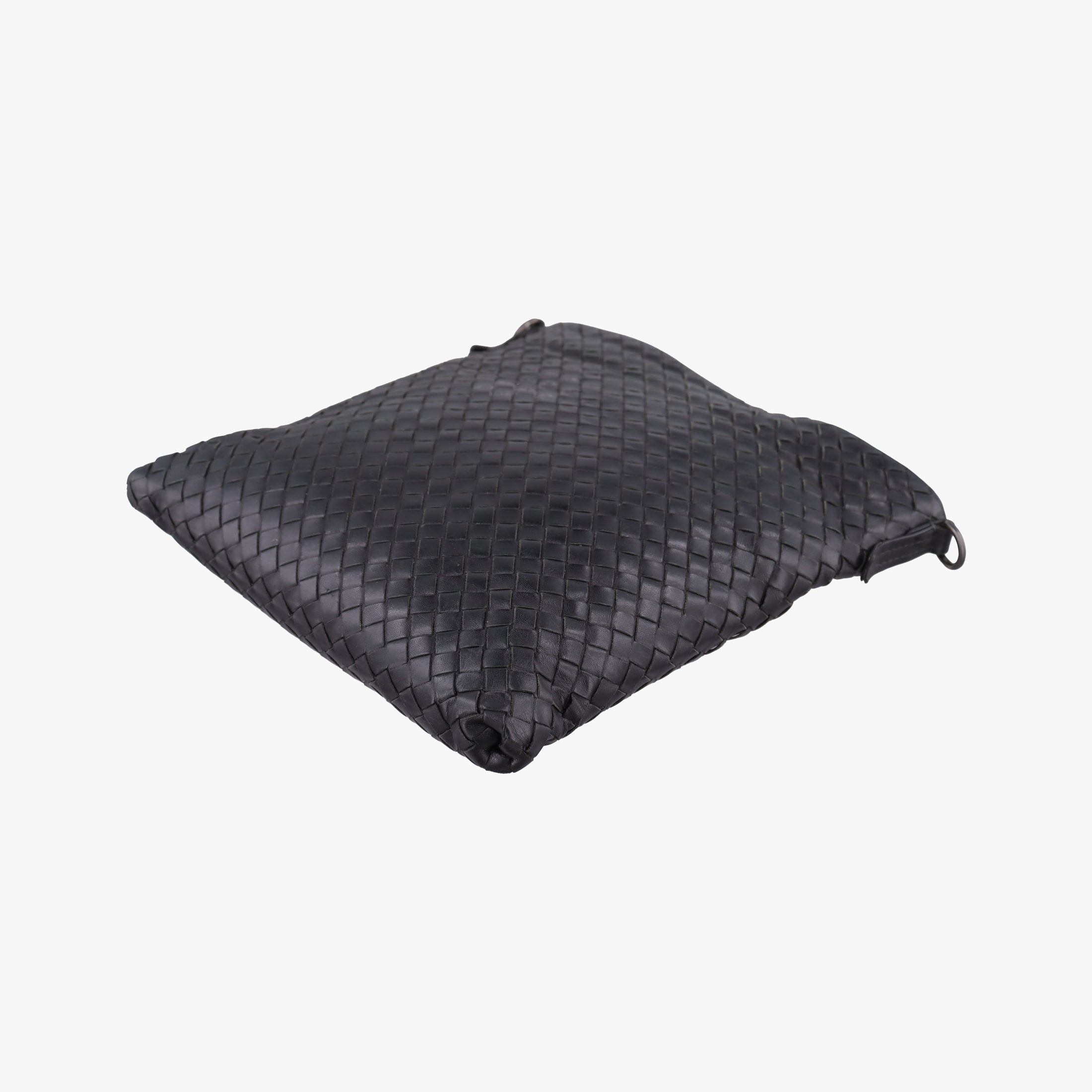 Pre-owned Bottega Veneta Intrecciato Black lambskin  shoulderbag | stylenewstar