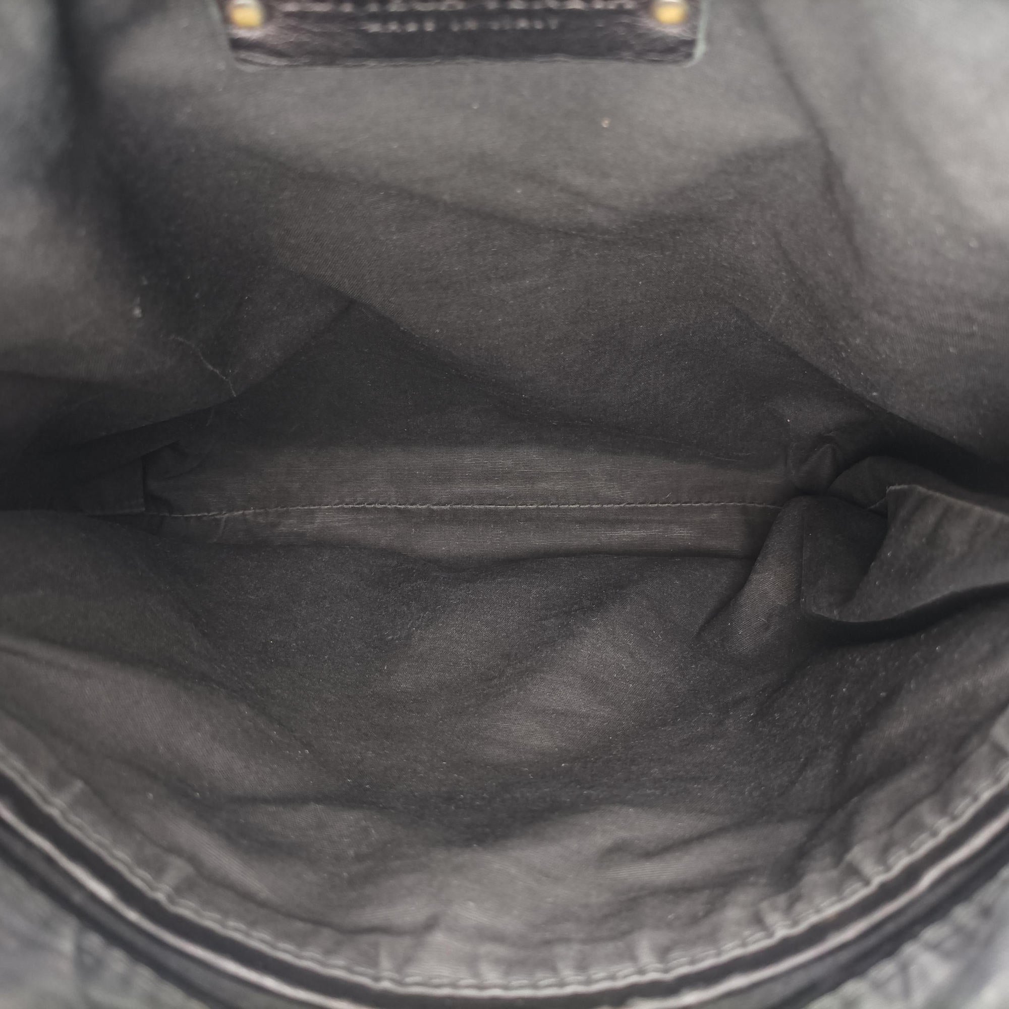 Pre-owned Bottega Veneta Intrecciato Black lambskin  shoulderbag | stylenewstar