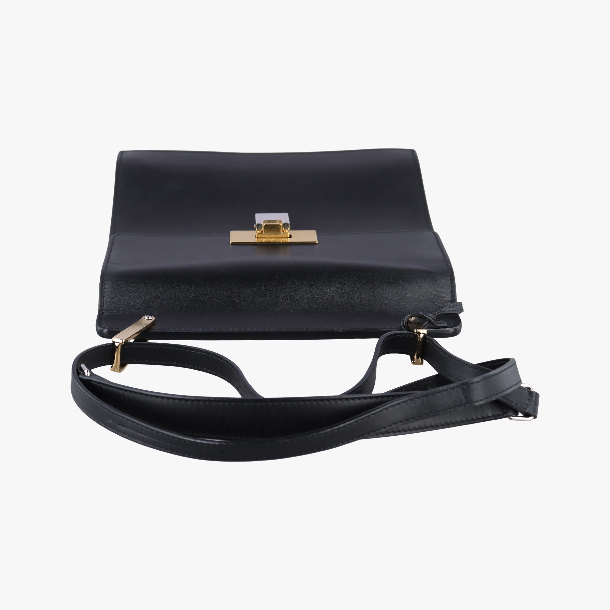 Pre-owned Balenciaga Le Dix Cartable Black leather  shoulderbag | stylenewstar