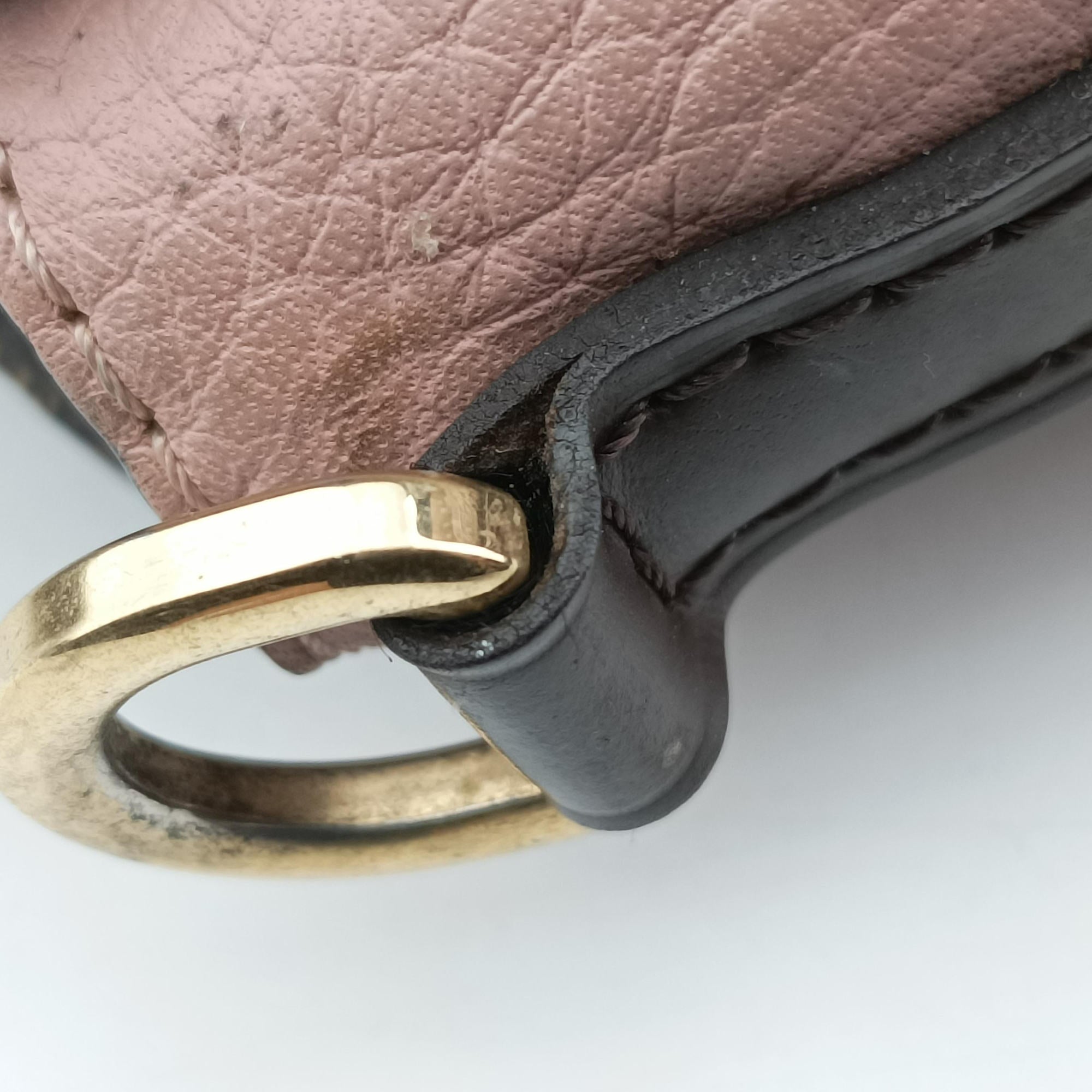 Secondhand Louis Vuitton Normandy Magnolia×Pink Damier canvas×Taurillon leather N41488 shoulderbag | stylenewstar