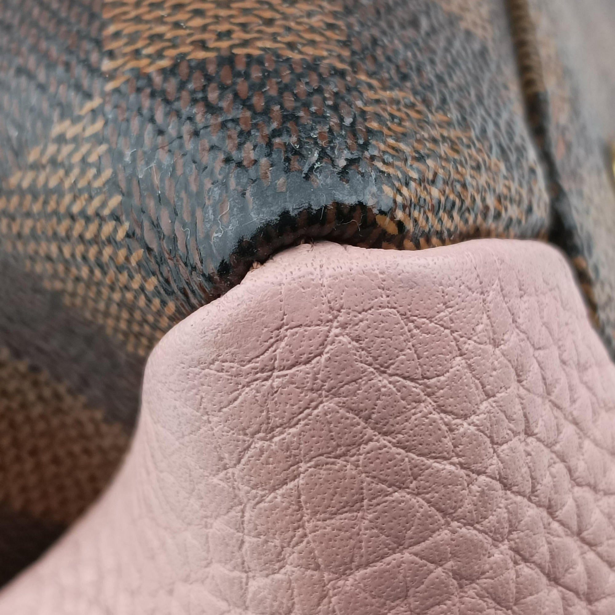 Secondhand Louis Vuitton Normandy Magnolia×Pink Damier canvas×Taurillon leather N41488 shoulderbag | stylenewstar