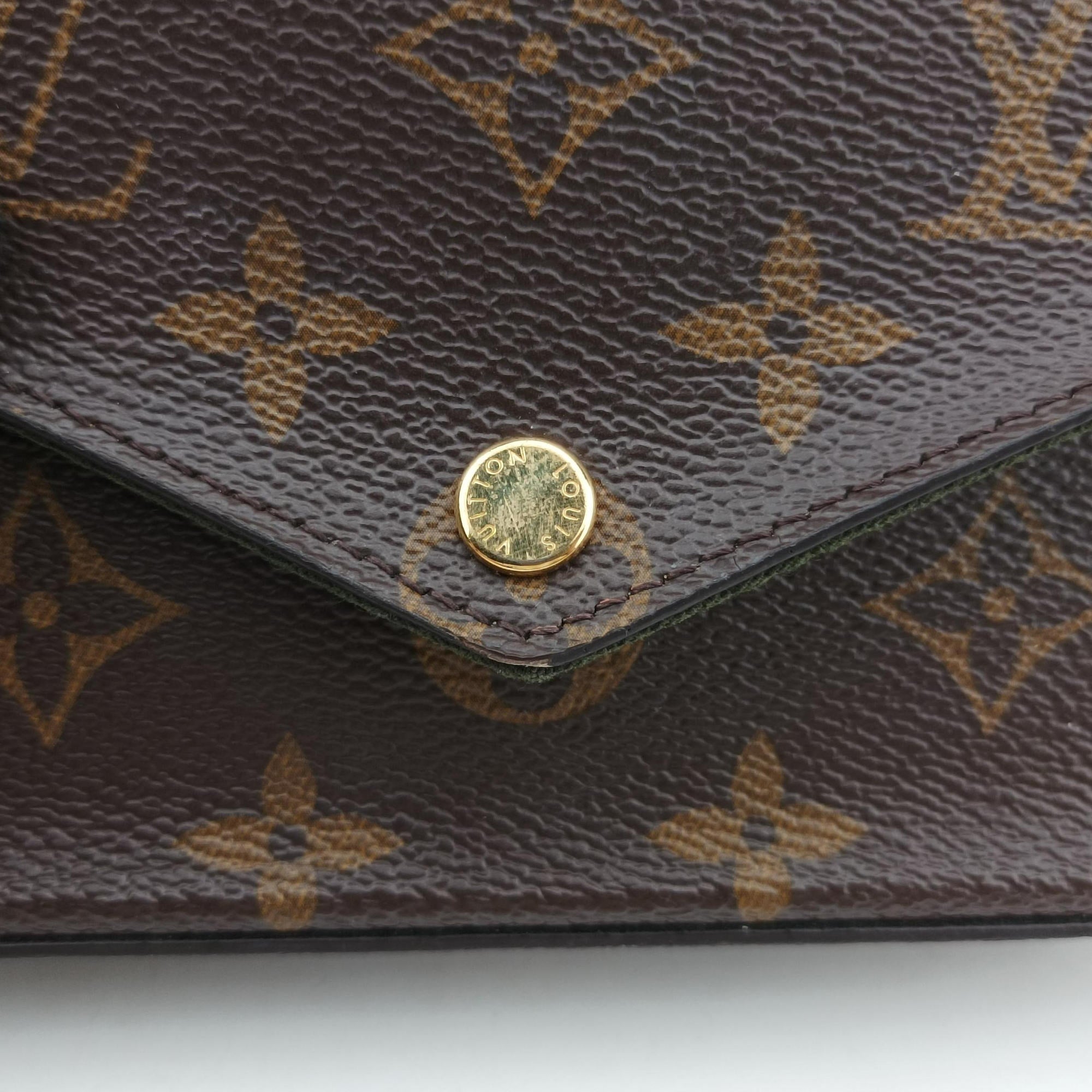 Pre-owned Louis Vuitton Multi Pochette FeLICIE Brown×KHAKI Monogram Canvas M80091 shoulderbag | stylenewstar