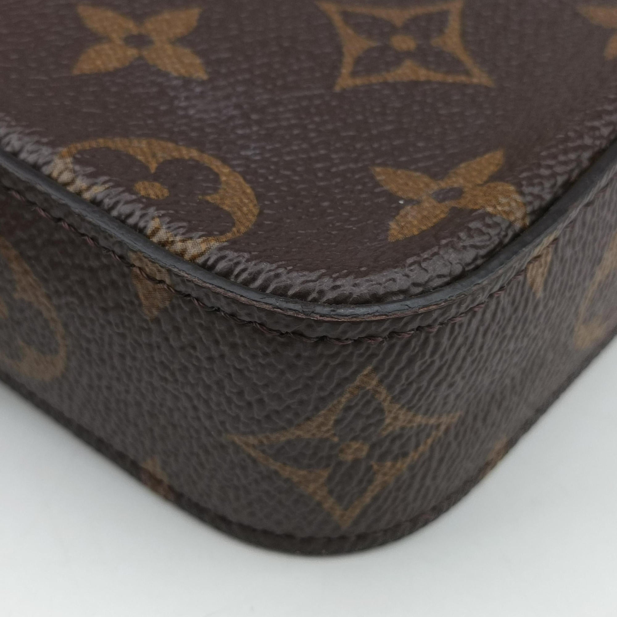 Pre-owned Louis Vuitton Multi Pochette FeLICIE Brown×KHAKI Monogram Canvas M80091 shoulderbag | stylenewstar