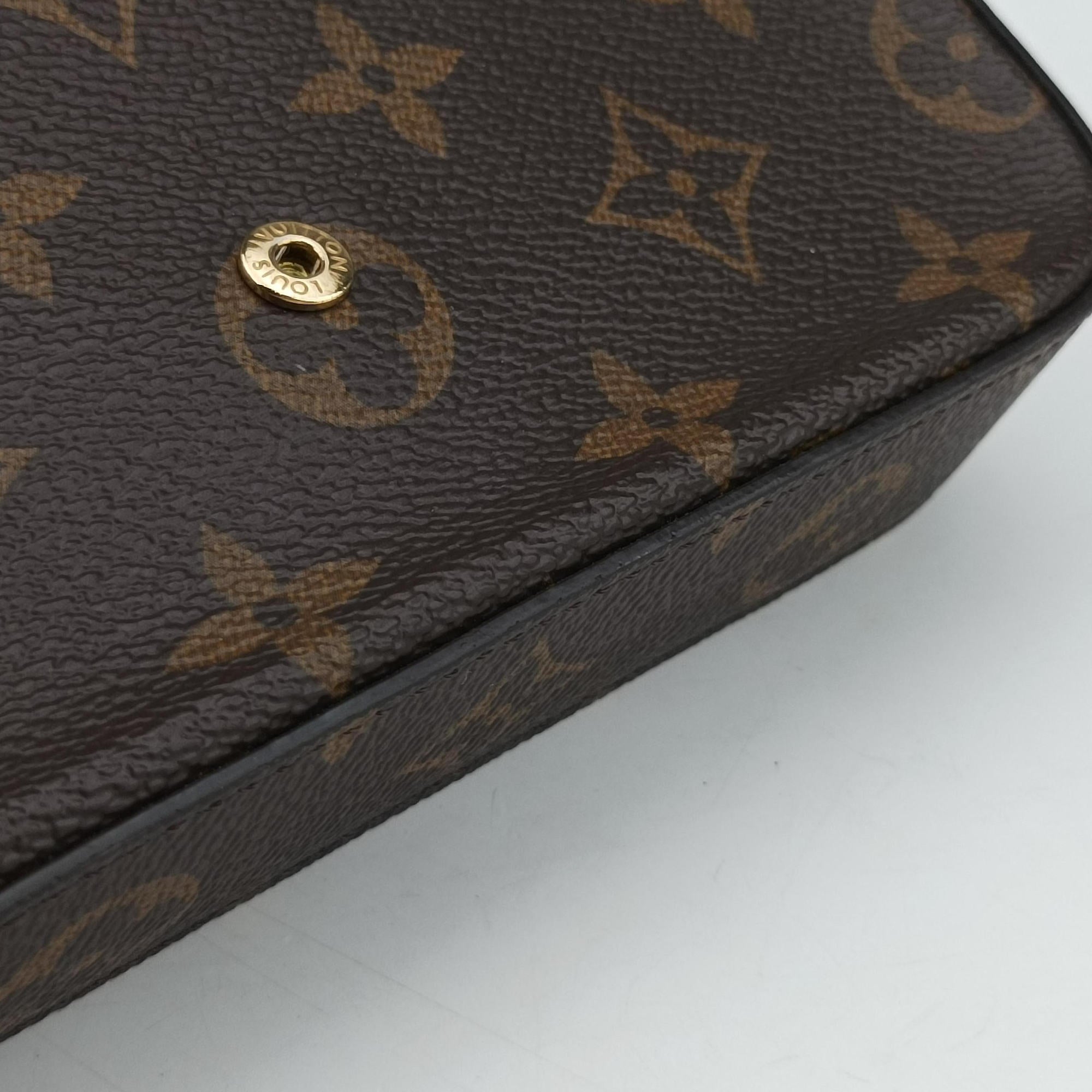 Pre-owned Louis Vuitton Multi Pochette FeLICIE Brown×KHAKI Monogram Canvas M80091 shoulderbag | stylenewstar