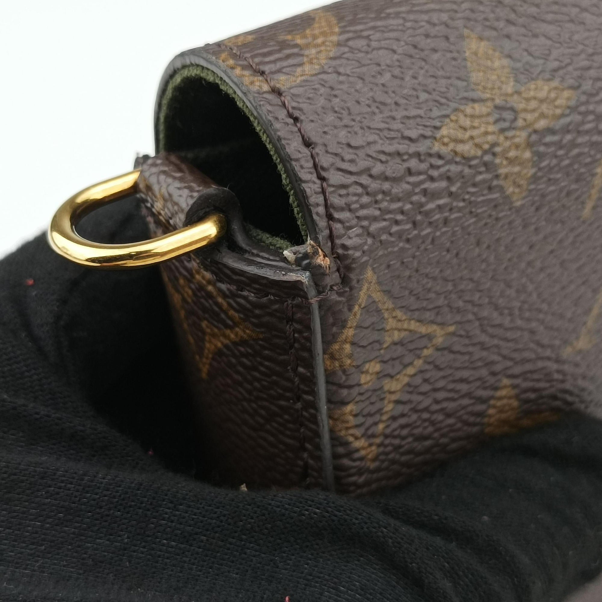 Pre-owned Louis Vuitton Multi Pochette FeLICIE Brown×KHAKI Monogram Canvas M80091 shoulderbag | stylenewstar