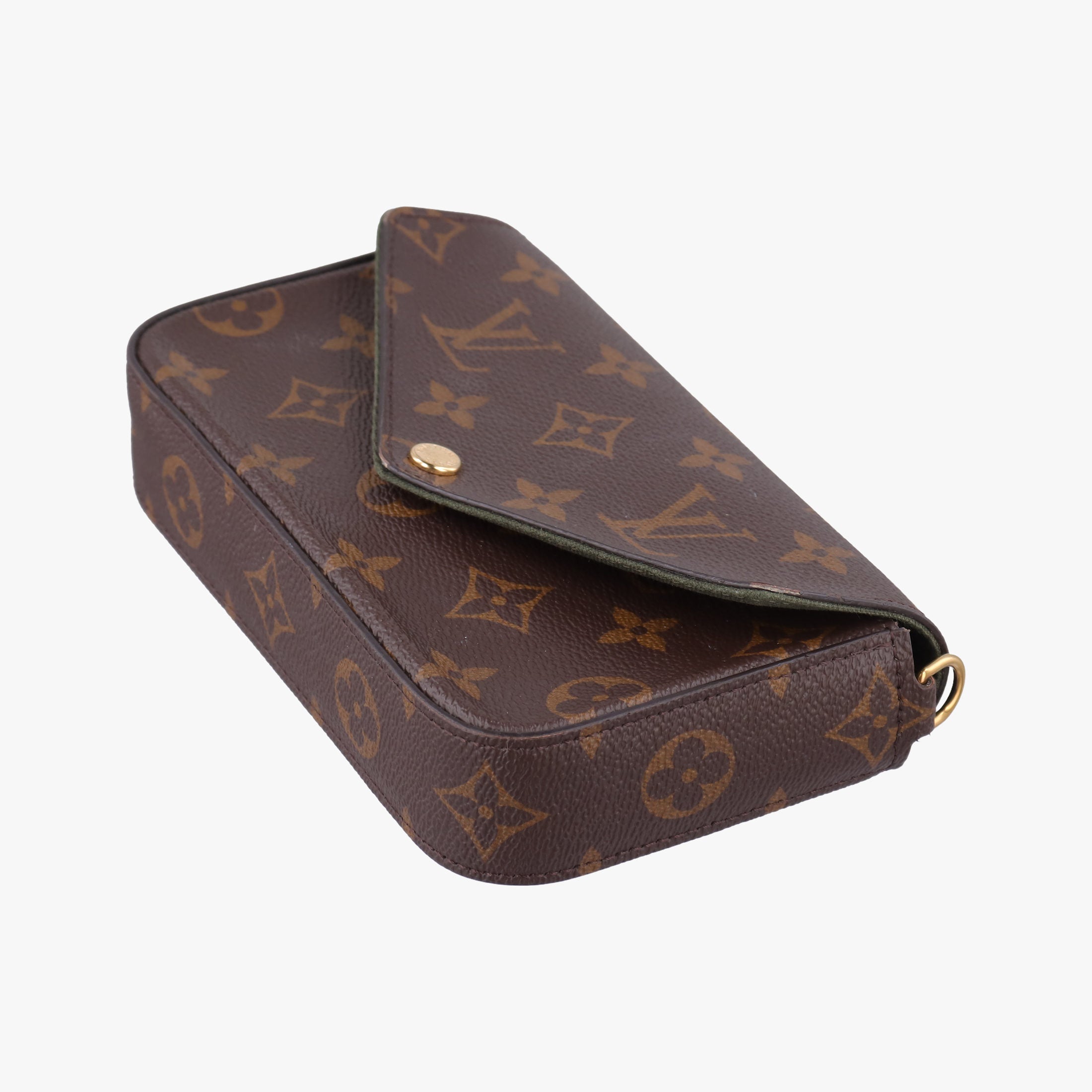 Pre-owned Louis Vuitton Multi Pochette FeLICIE Brown×KHAKI Monogram Canvas M80091 shoulderbag | stylenewstar